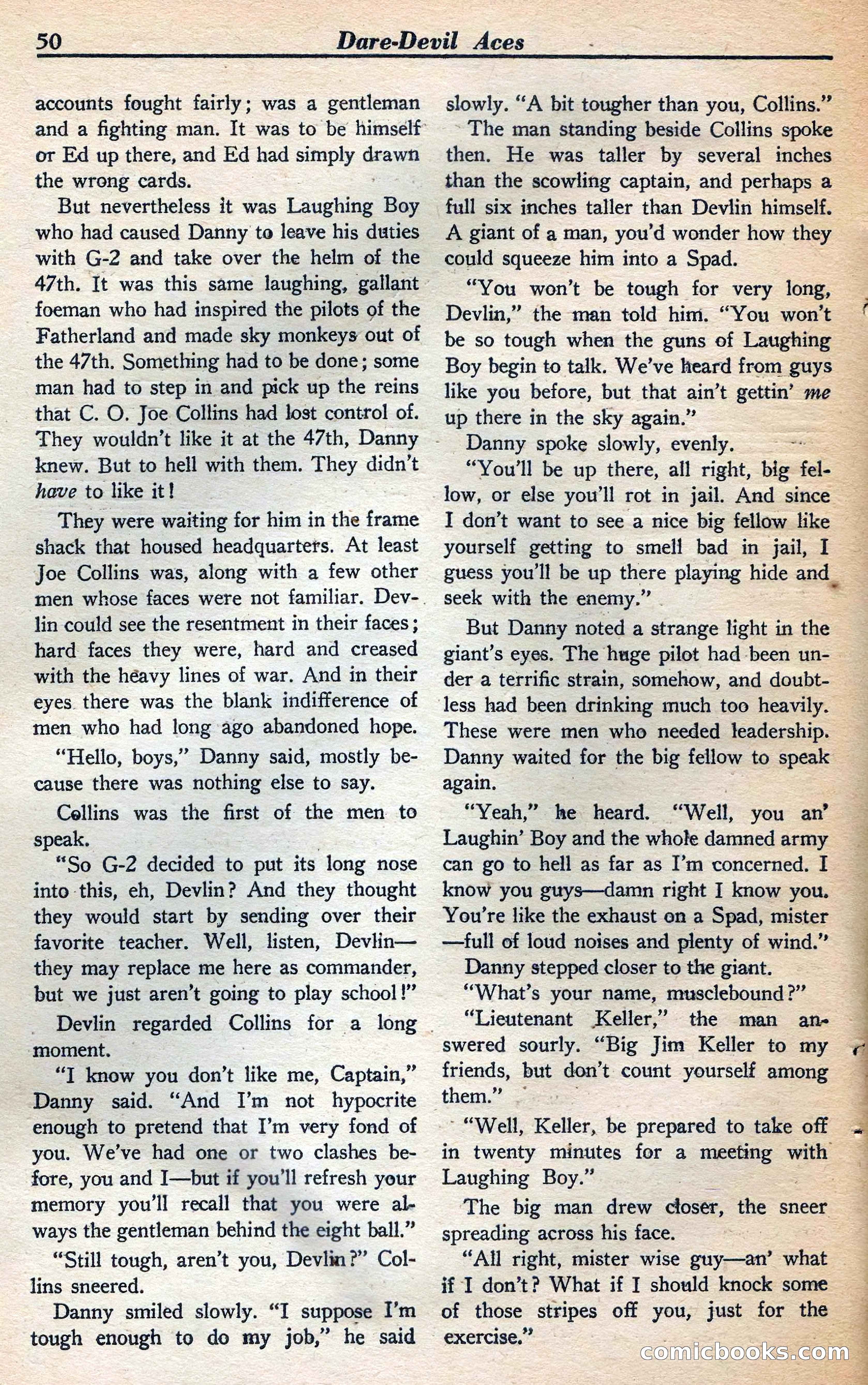 Dare-Devil Aces, January 1938 — page 51 of 116
