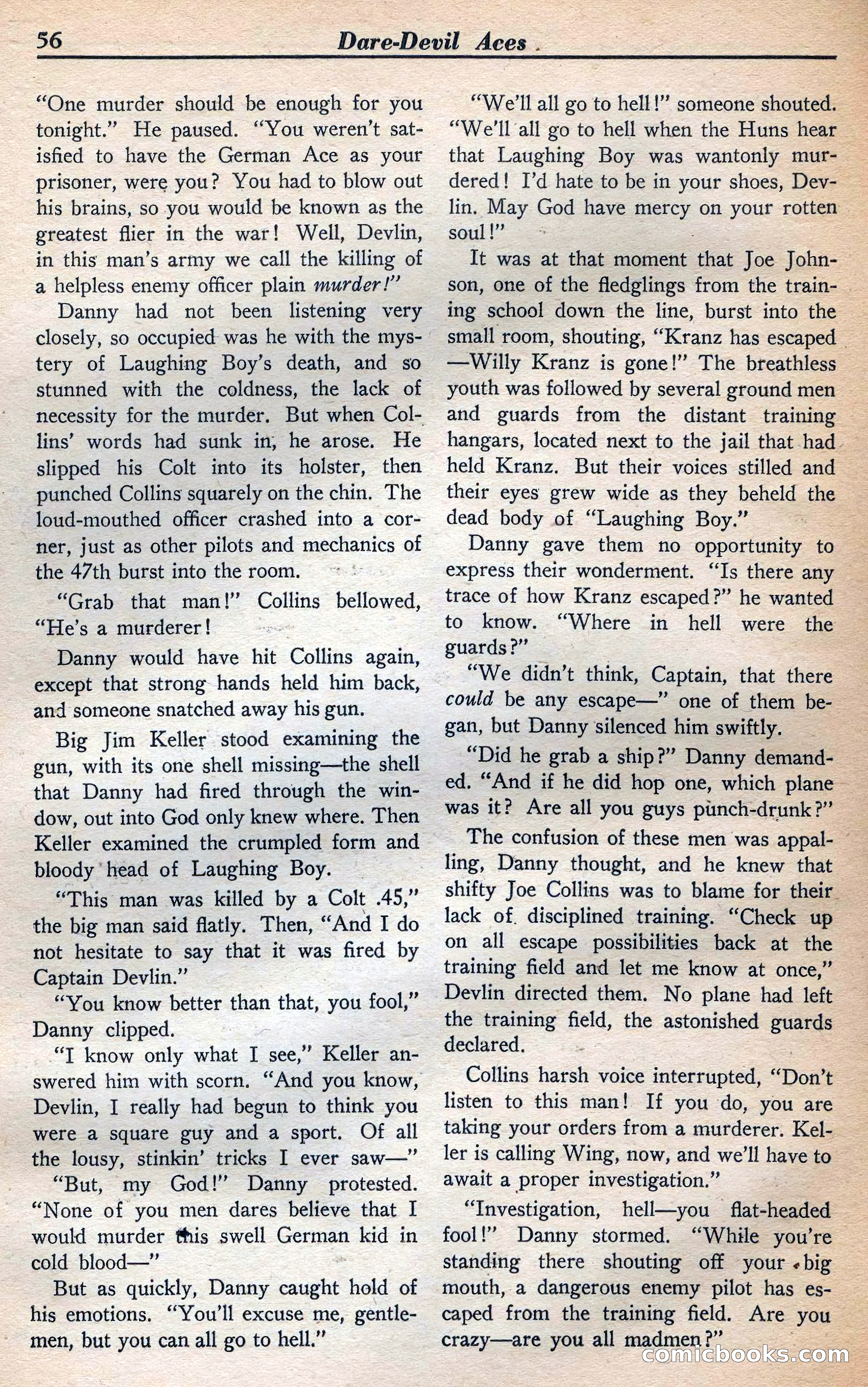 Dare-Devil Aces, January 1938 — page 57 of 116