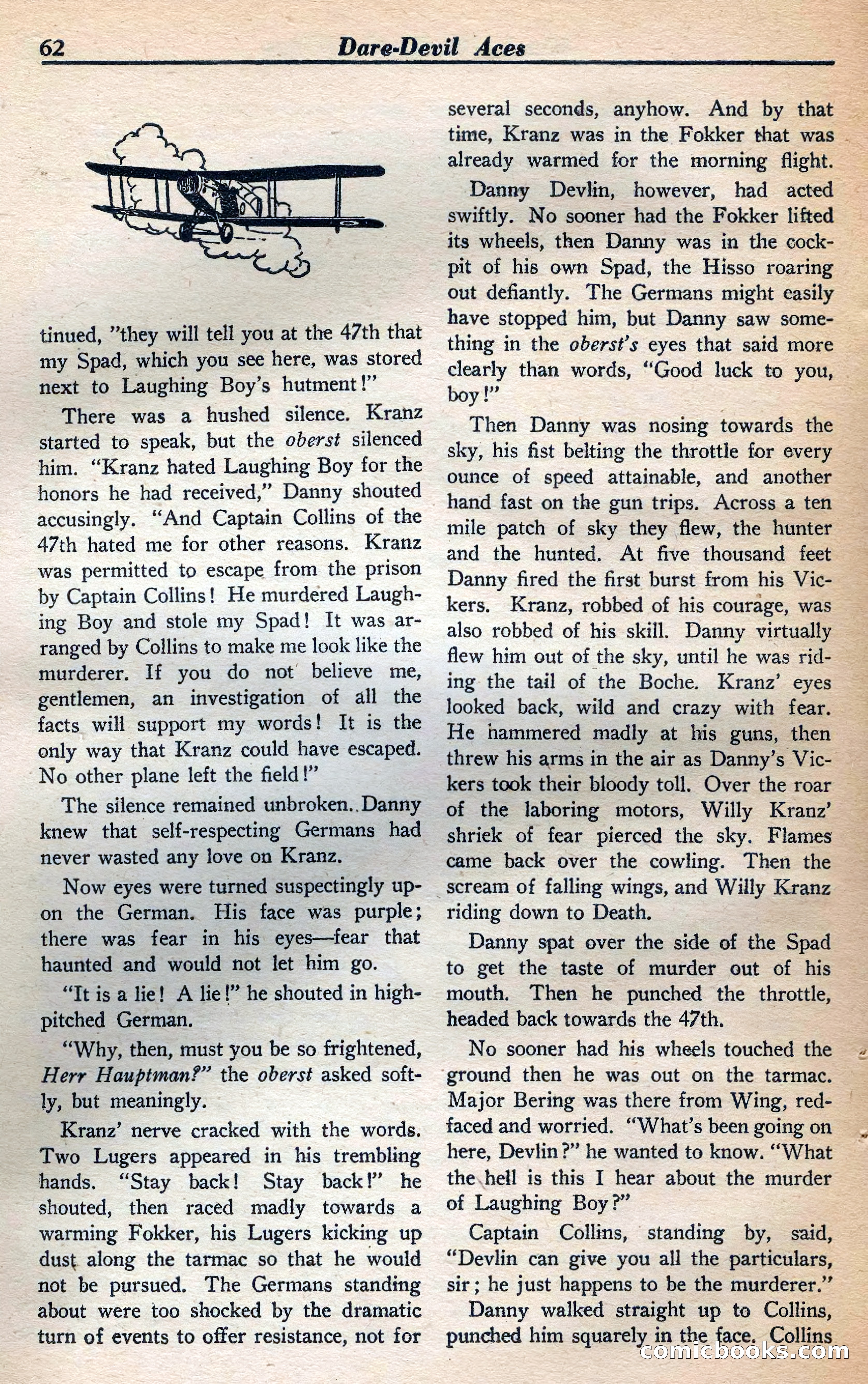 Dare-Devil Aces, January 1938 — page 63 of 116