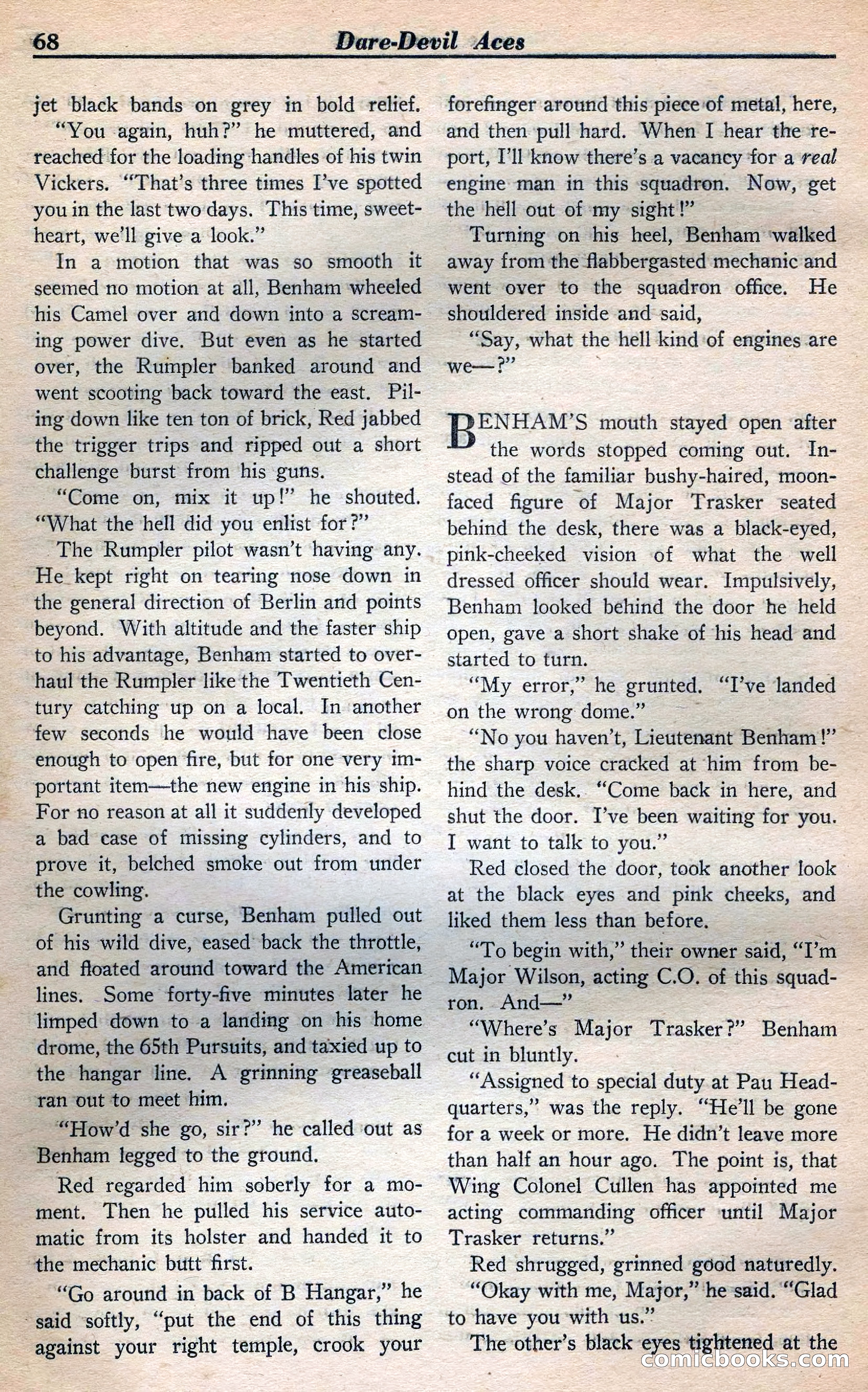 Dare-Devil Aces, January 1938 — page 69 of 116