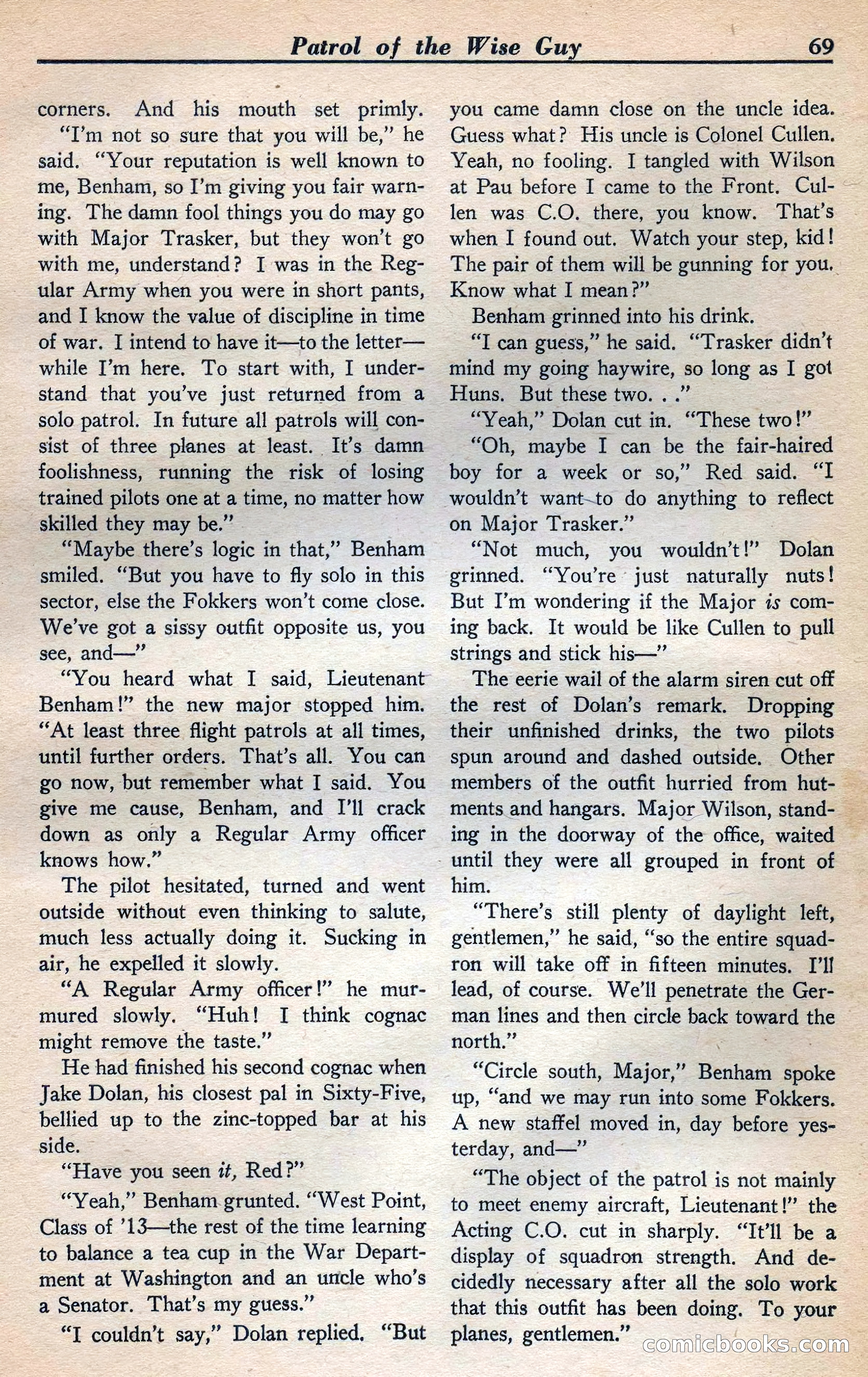 Dare-Devil Aces, January 1938 — page 70 of 116