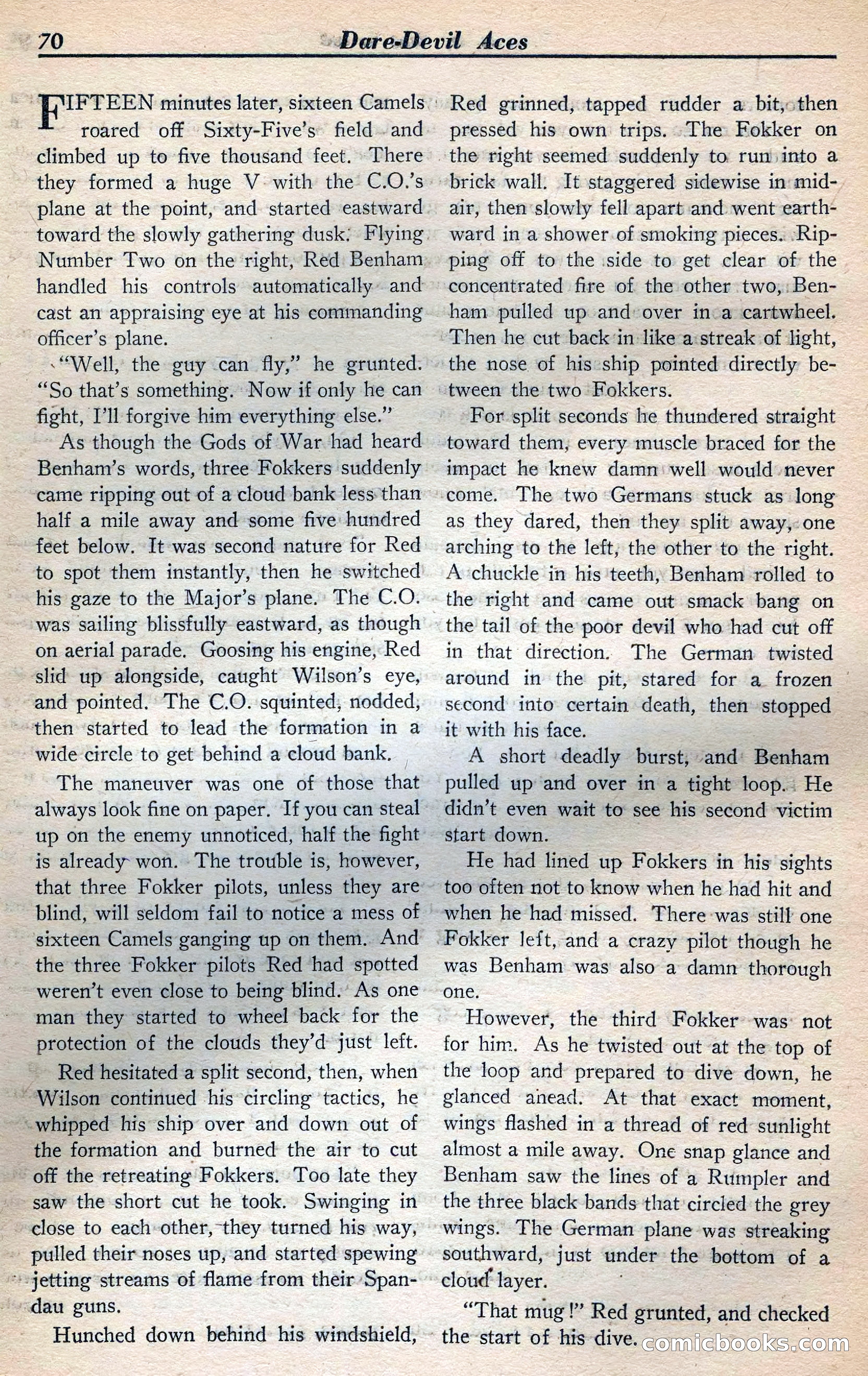 Dare-Devil Aces, January 1938 — page 71 of 116