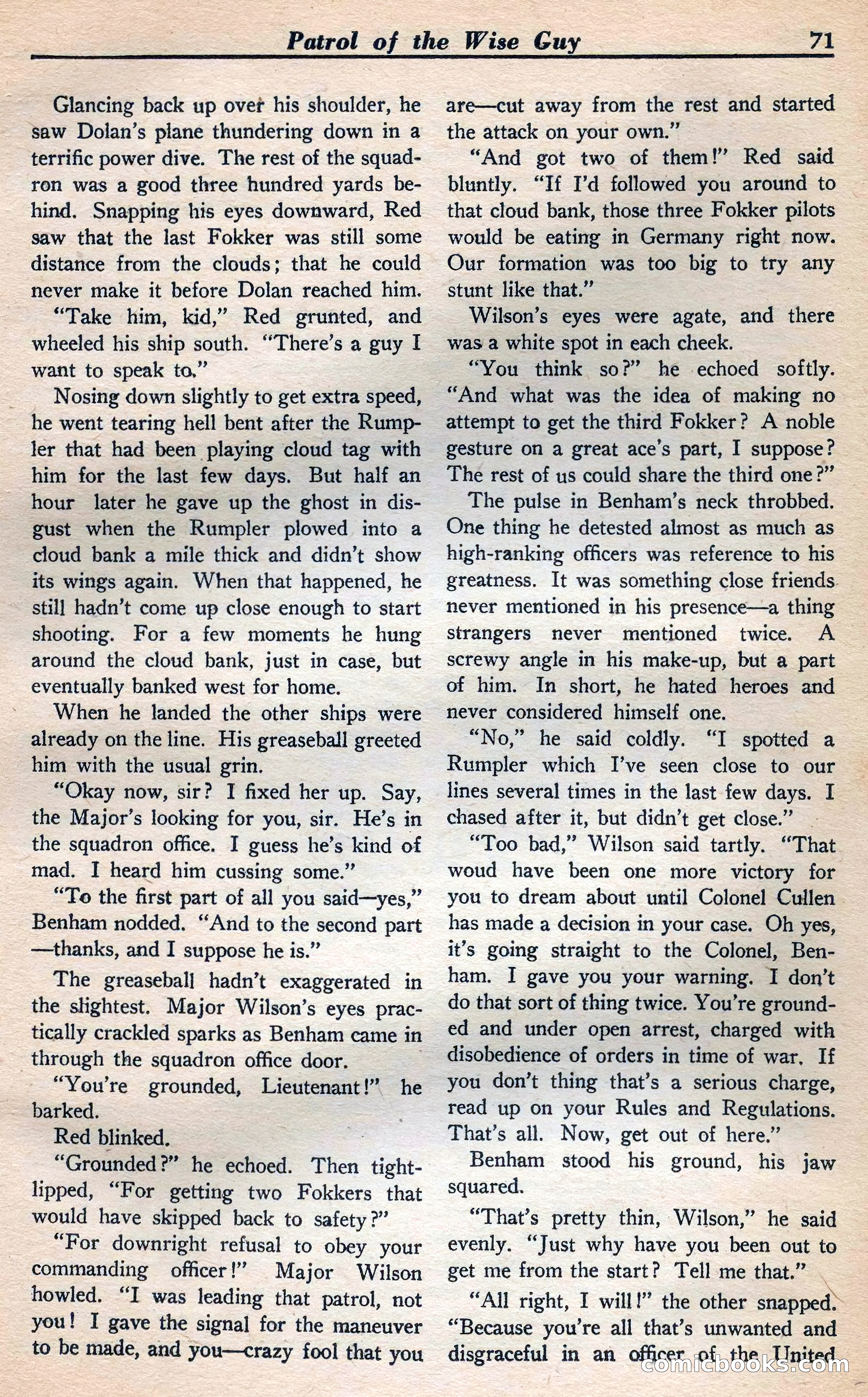 Dare-Devil Aces, January 1938 — page 72 of 116