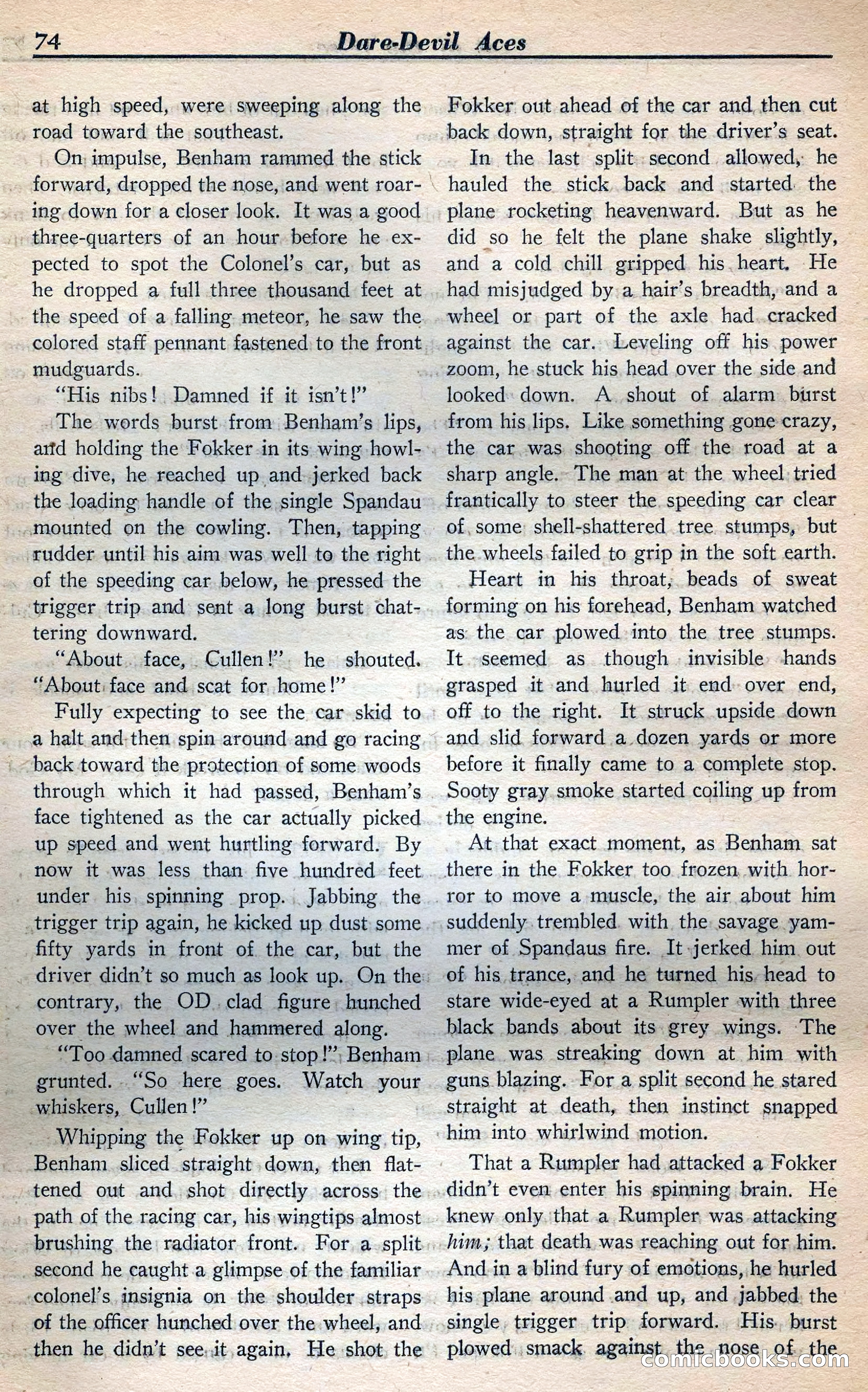 Dare-Devil Aces, January 1938 — page 75 of 116