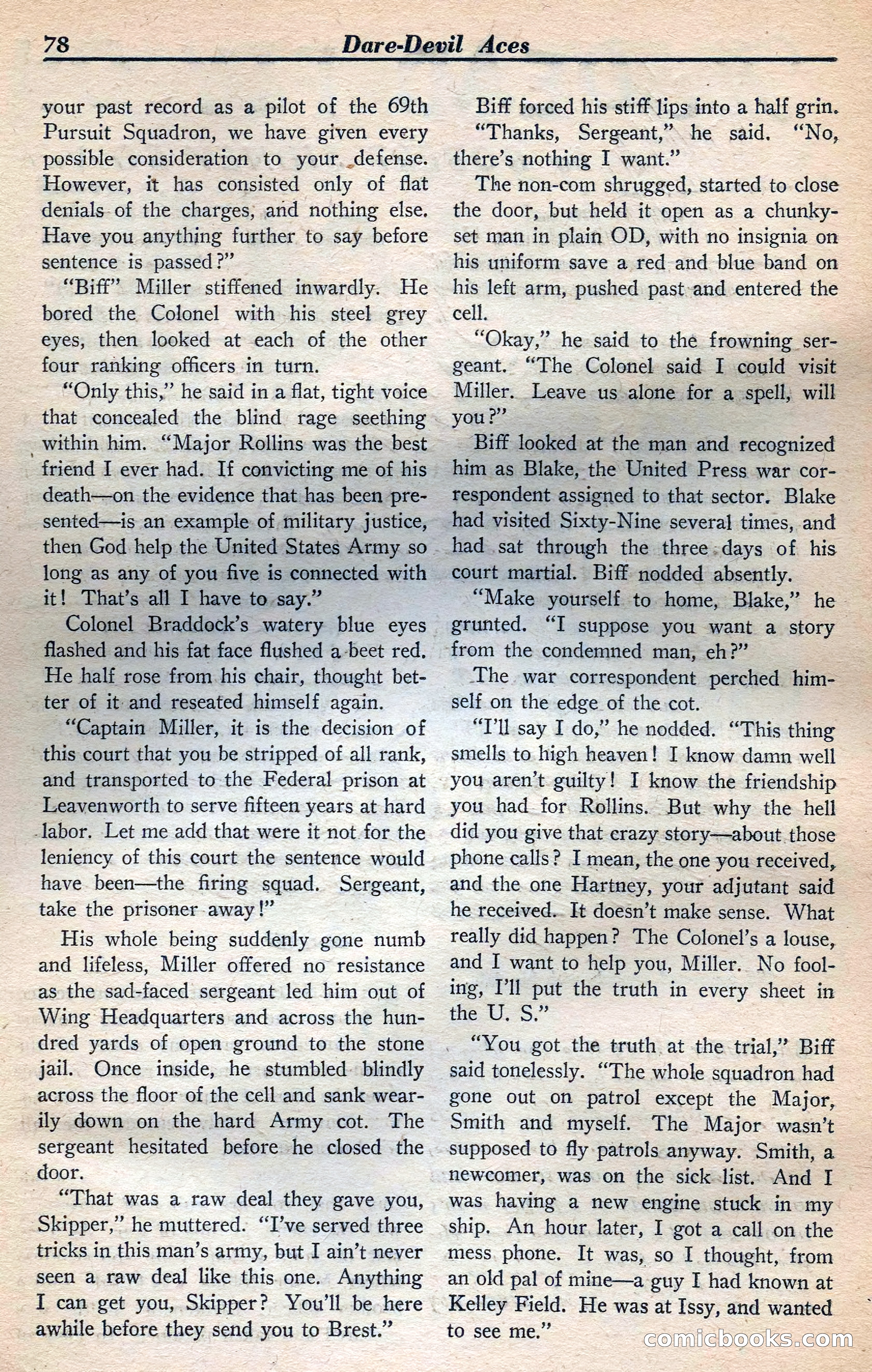 Dare-Devil Aces, January 1938 — page 79 of 116