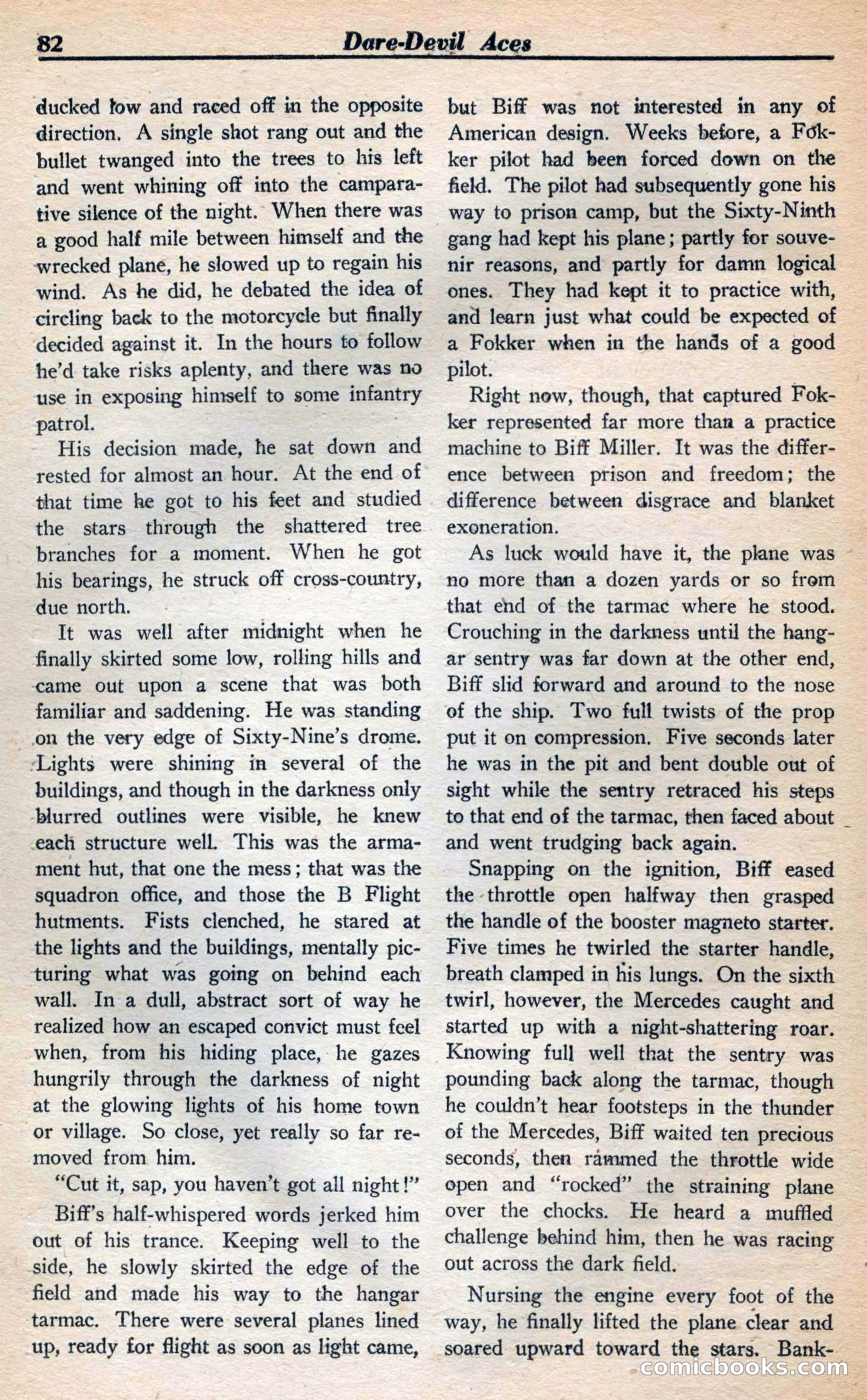Dare-Devil Aces, January 1938 — page 83 of 116