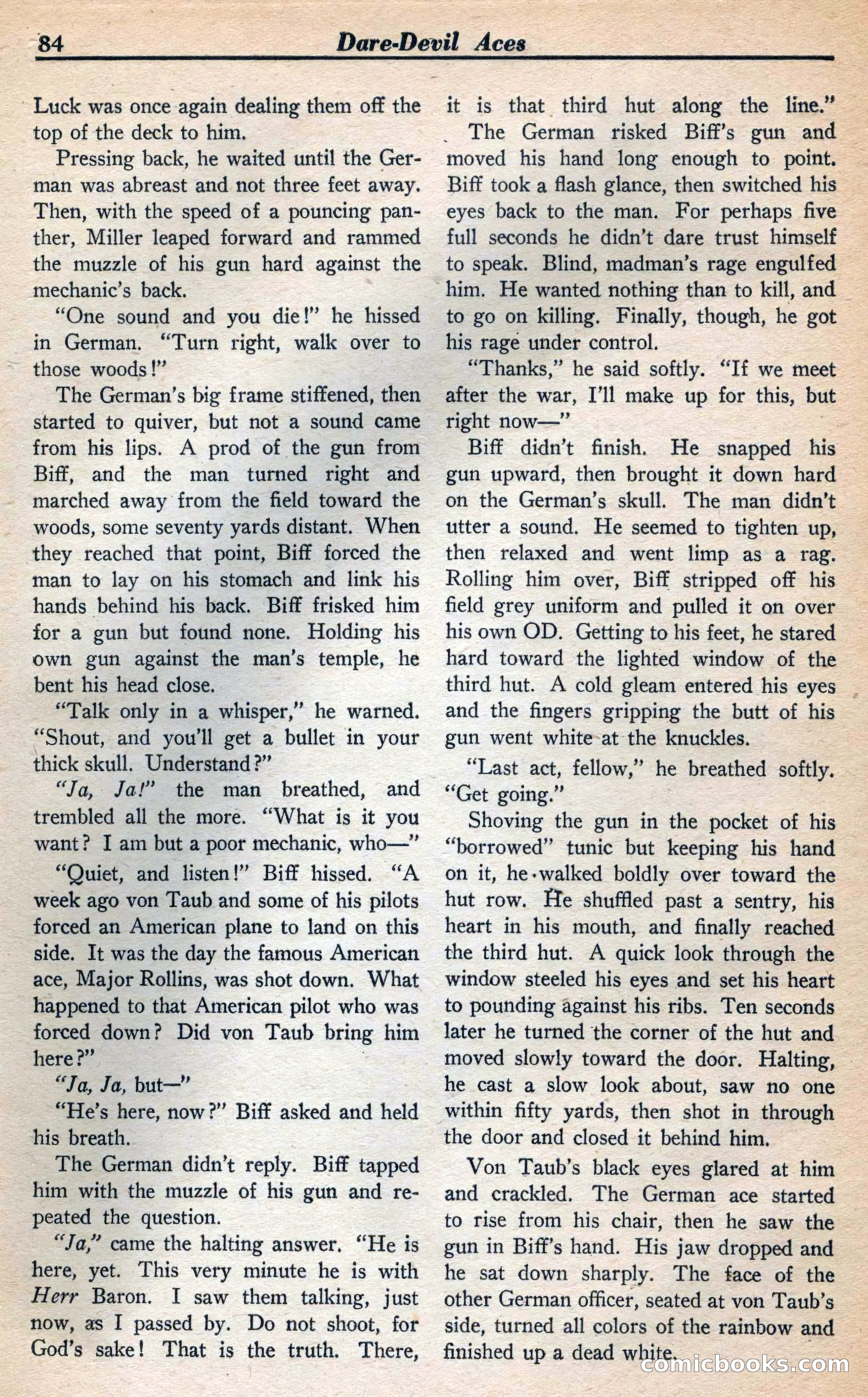 Dare-Devil Aces, January 1938 — page 85 of 116