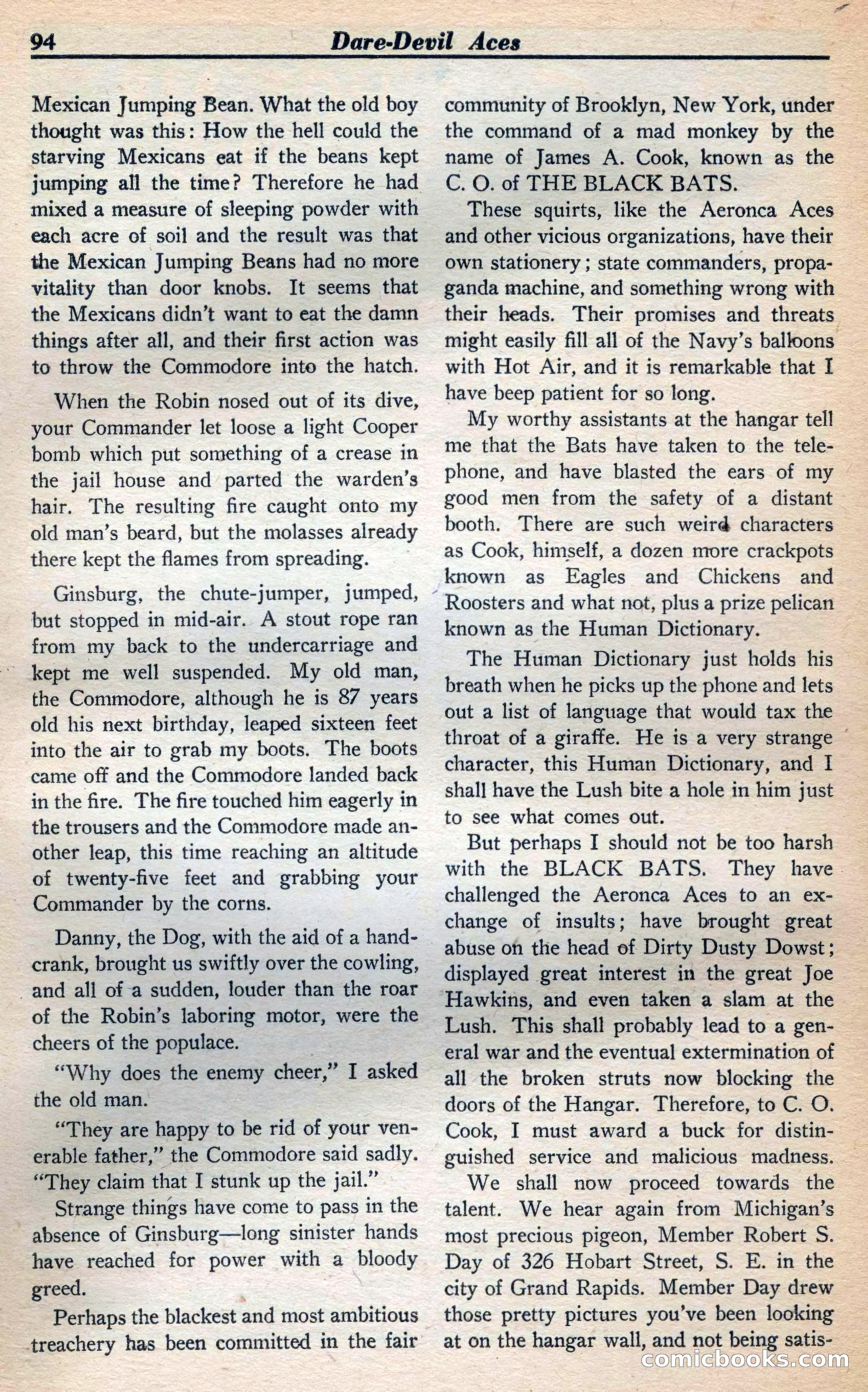 Dare-Devil Aces, January 1938 — page 95 of 116