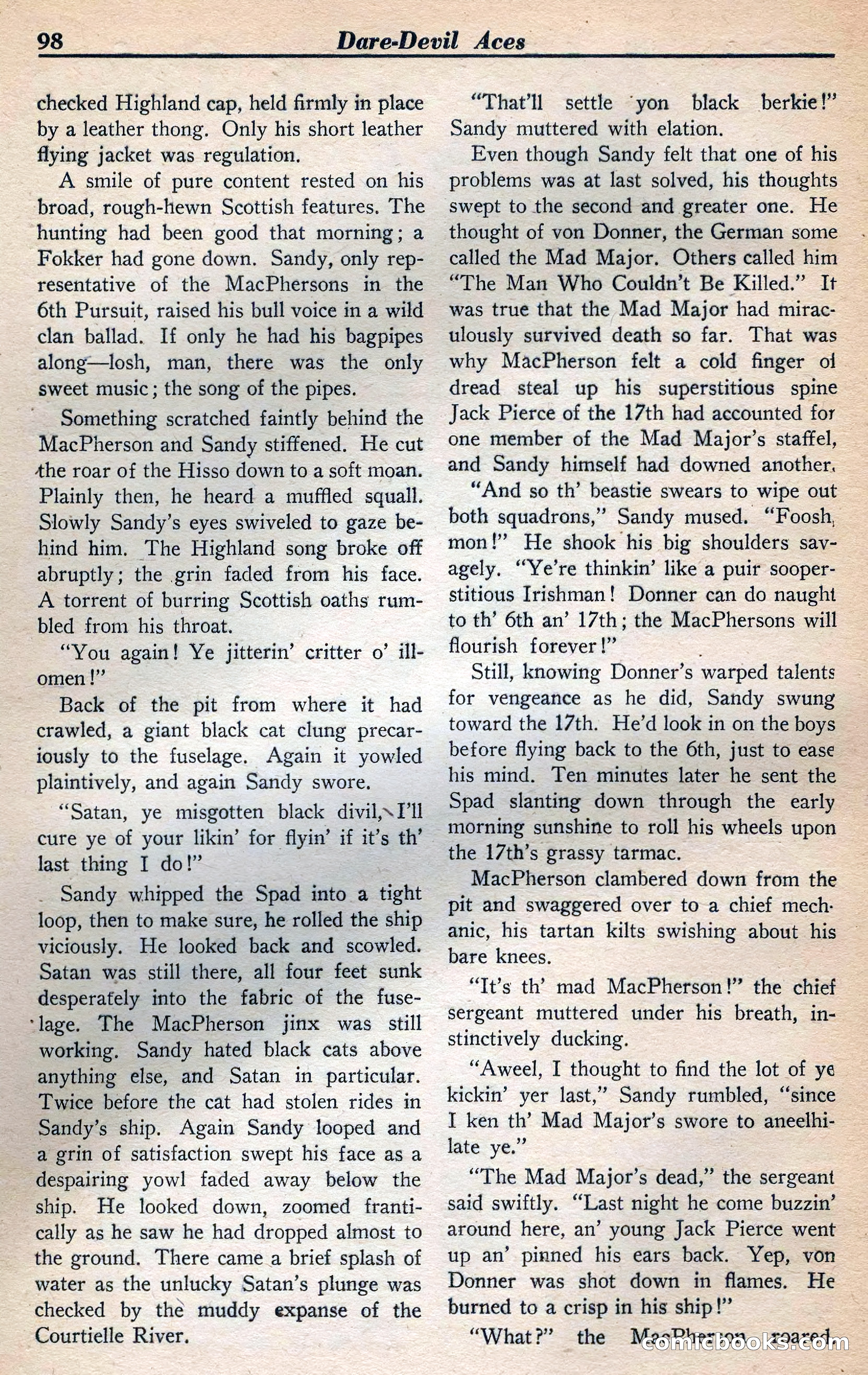 Dare-Devil Aces, January 1938 — page 99 of 116