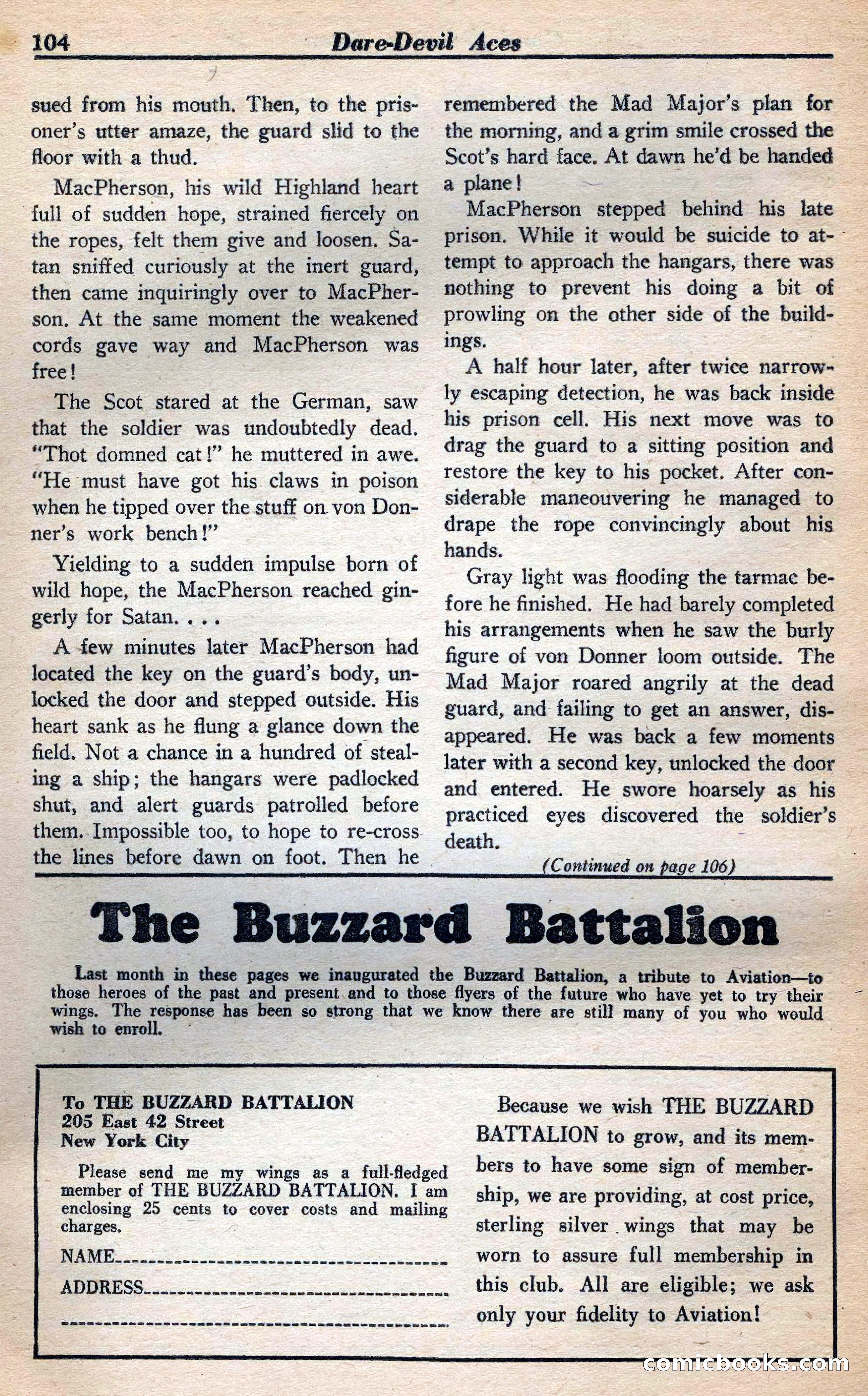 Dare-Devil Aces, January 1938 — page 105 of 116