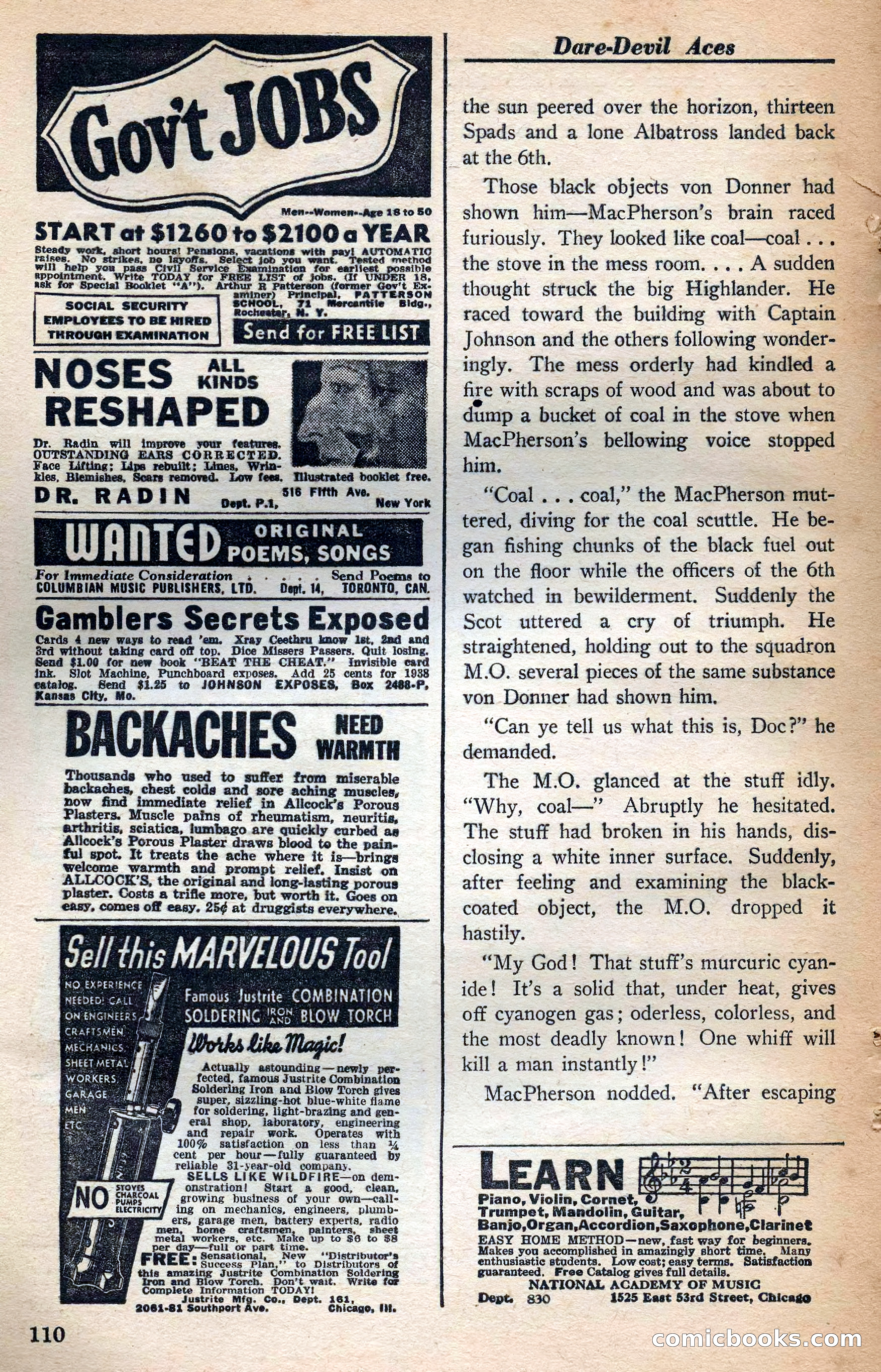 Dare-Devil Aces, January 1938 — page 111 of 116