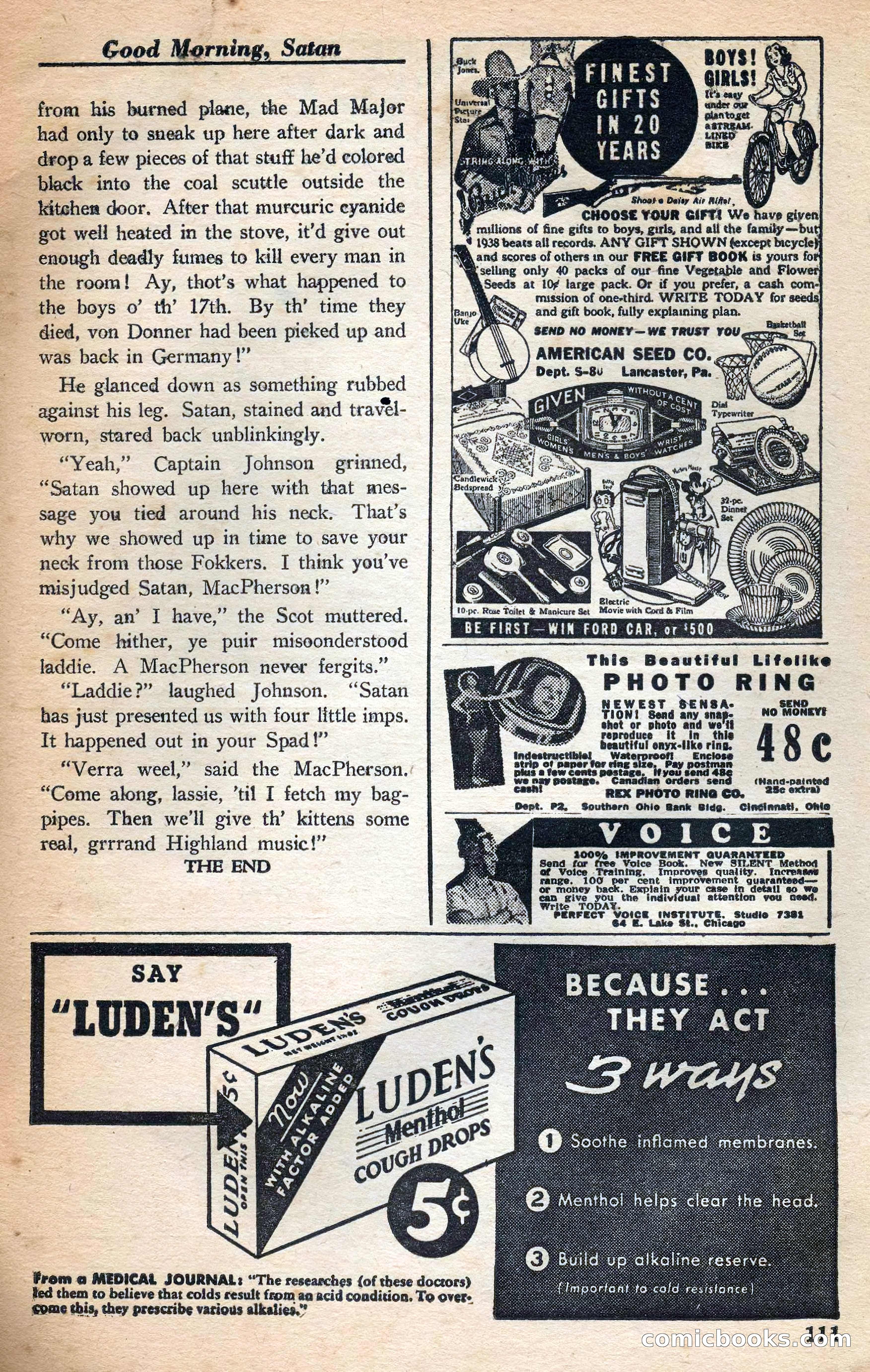 Dare-Devil Aces, January 1938 — page 112 of 116