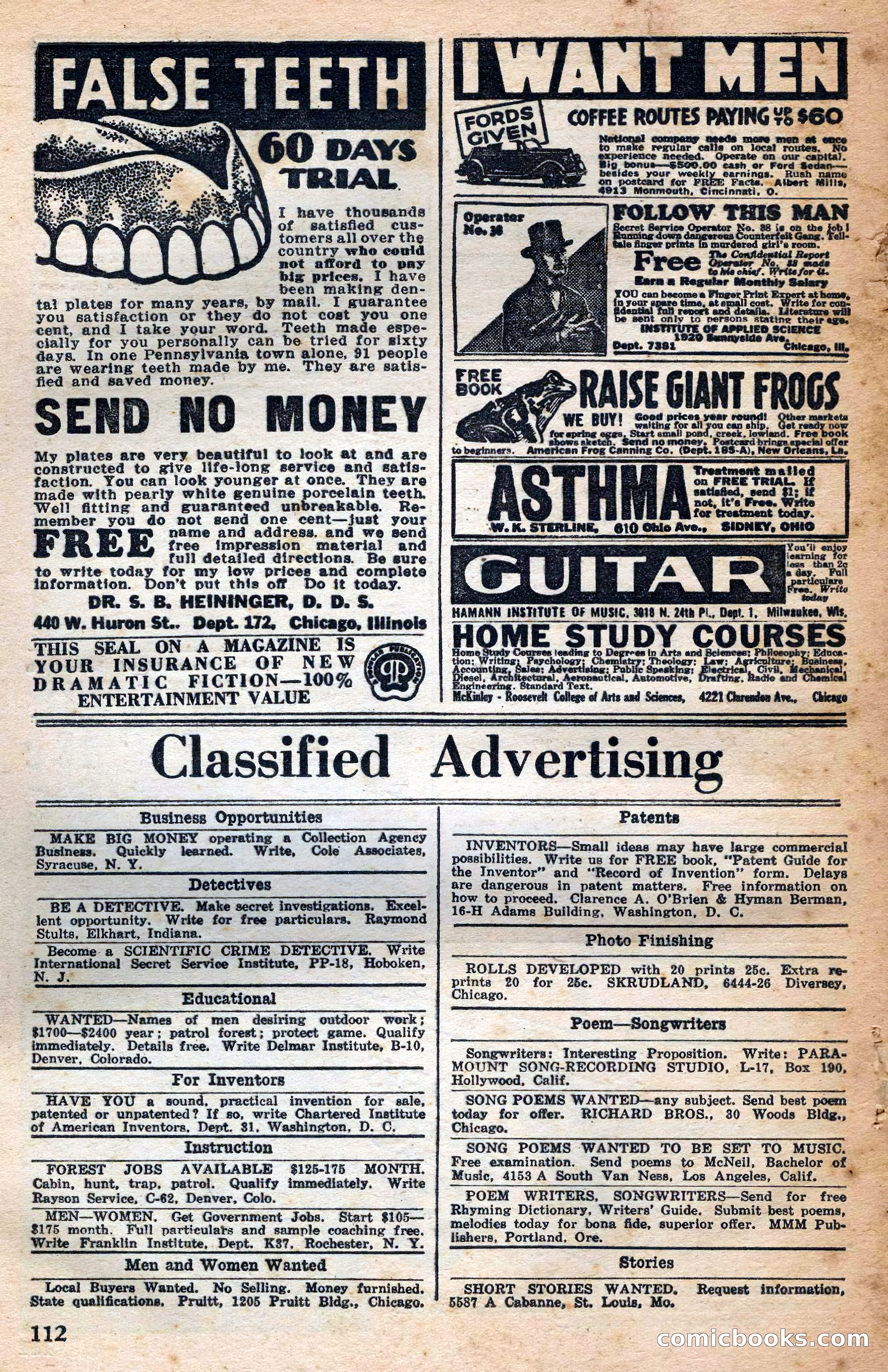 Dare-Devil Aces, January 1938 — page 113 of 116