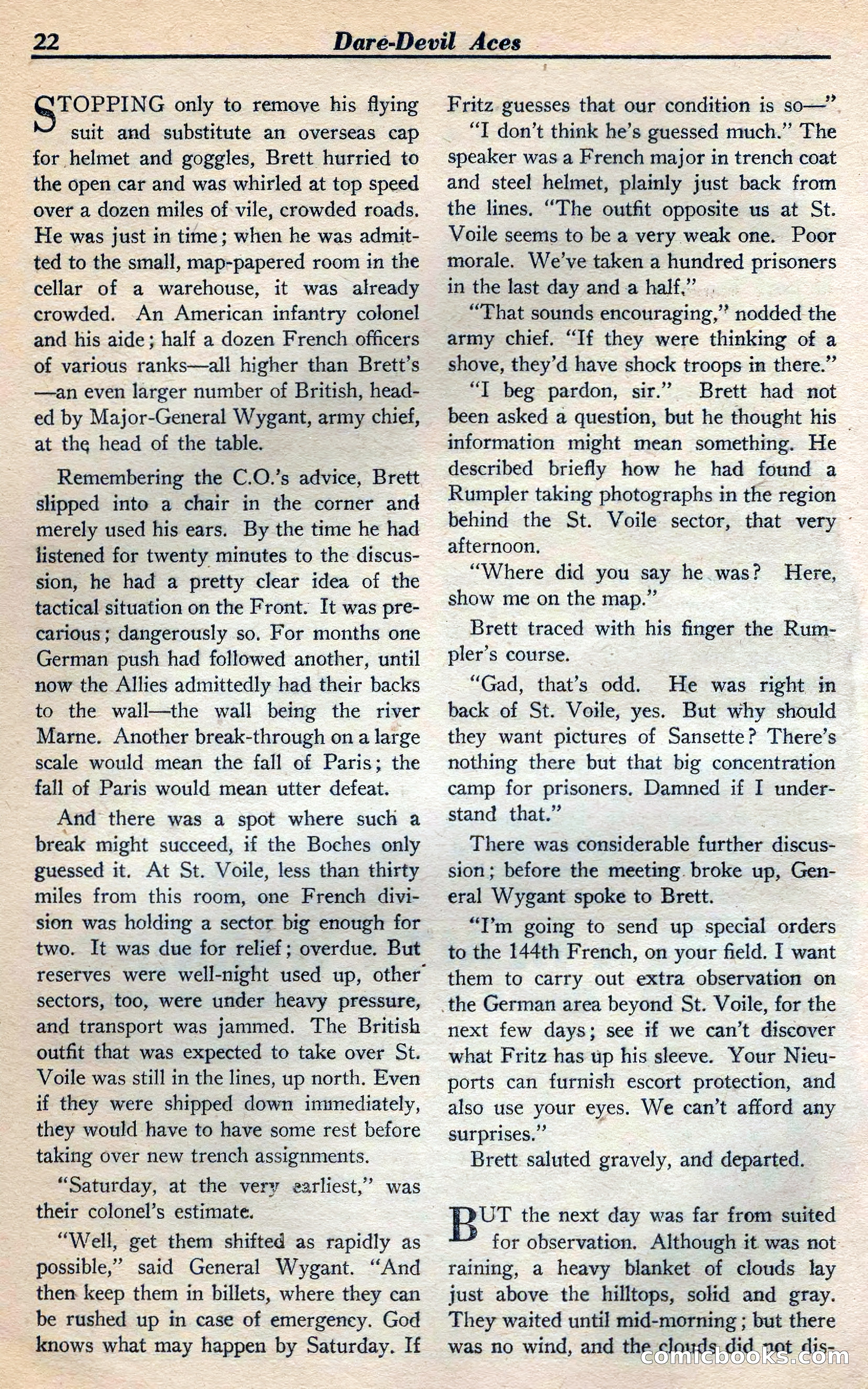 Dare-Devil Aces, Vol. 21, No. 3 — page 24 of 117