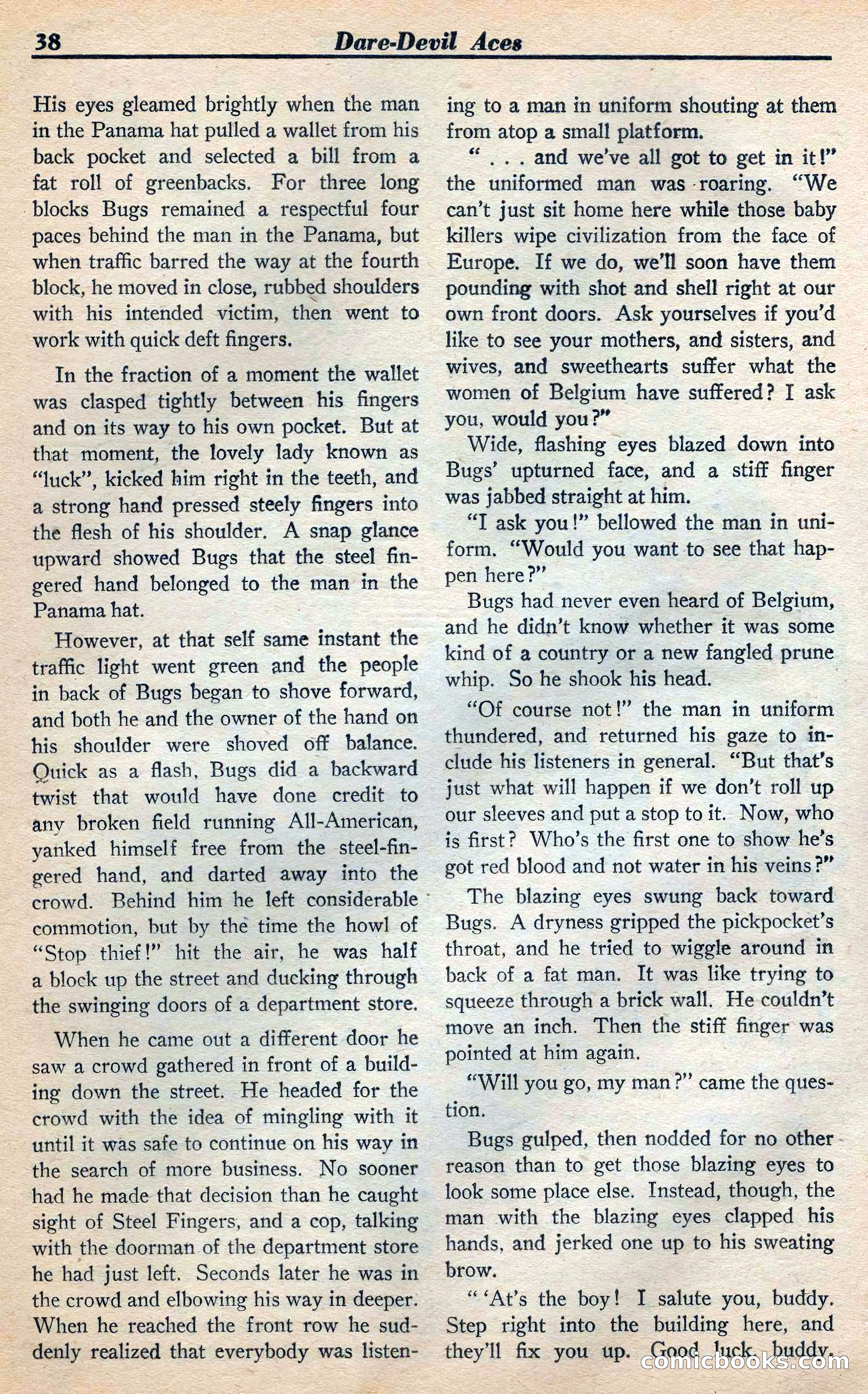 Dare-Devil Aces, Vol. 21, No. 3 — page 40 of 117