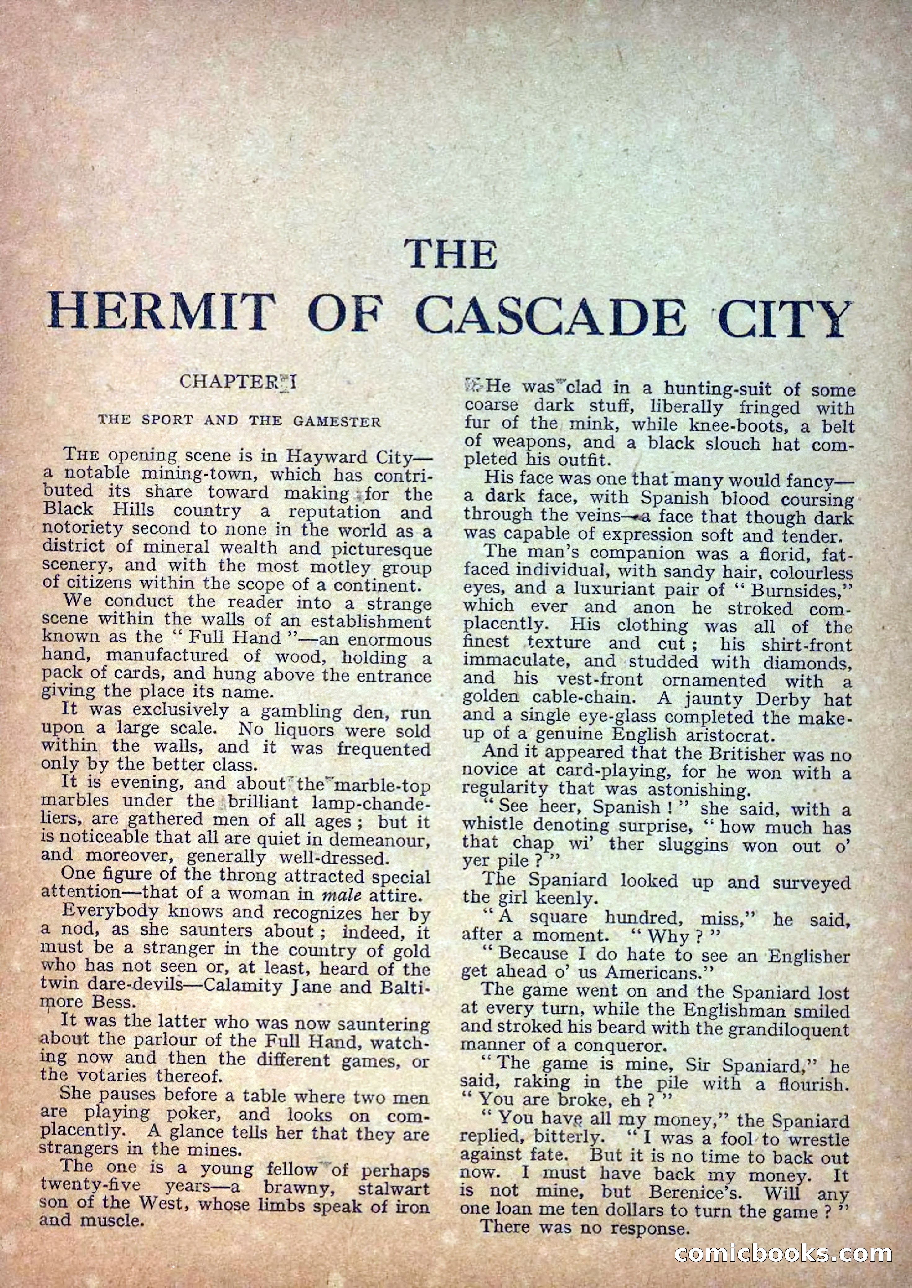 Deadwood Dick Library No. 18: The Hermit of Cascade City — page 3 of 36