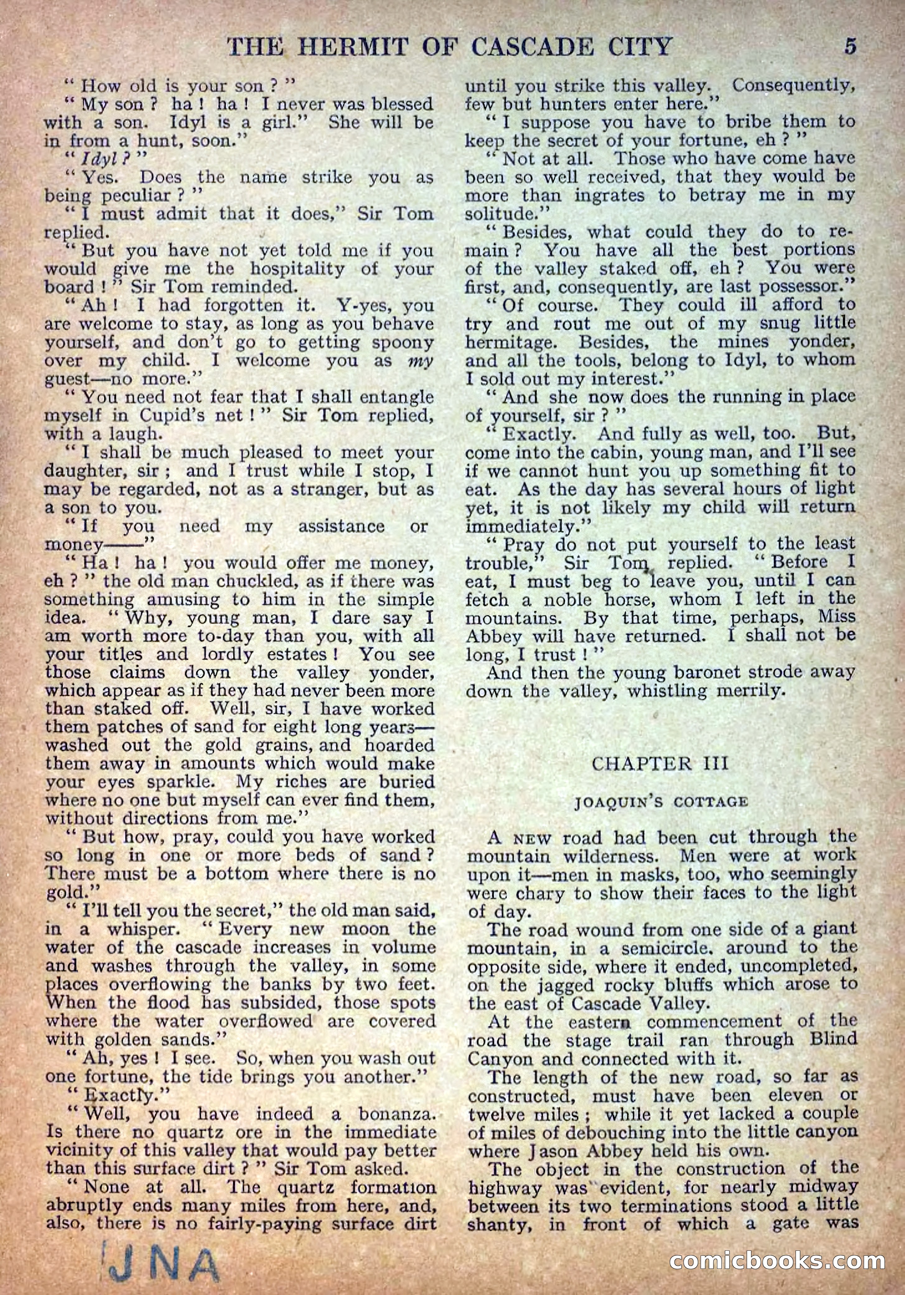 Deadwood Dick Library No. 18: The Hermit of Cascade City — page 7 of 36