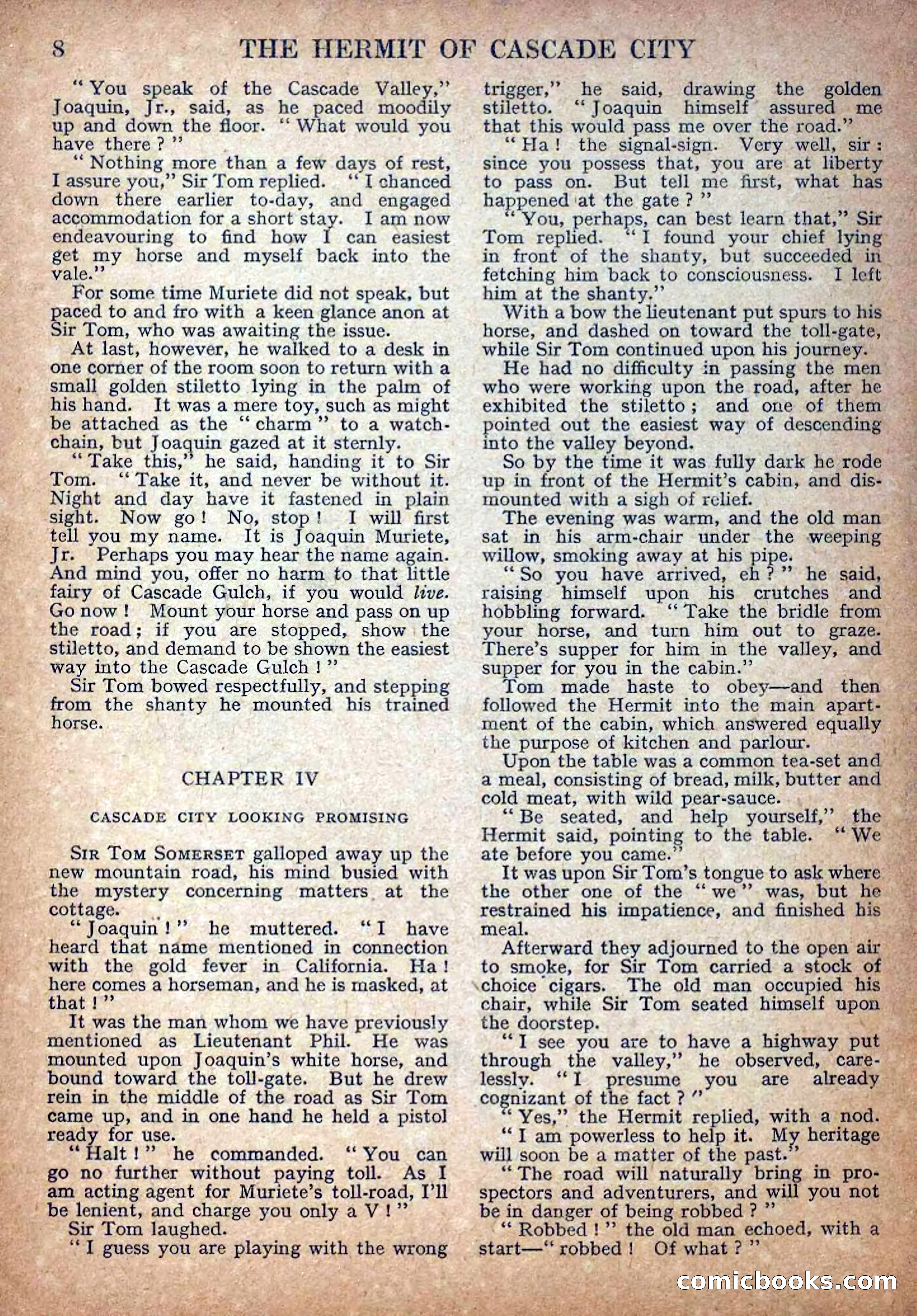 Deadwood Dick Library No. 18: The Hermit of Cascade City — page 10 of 36