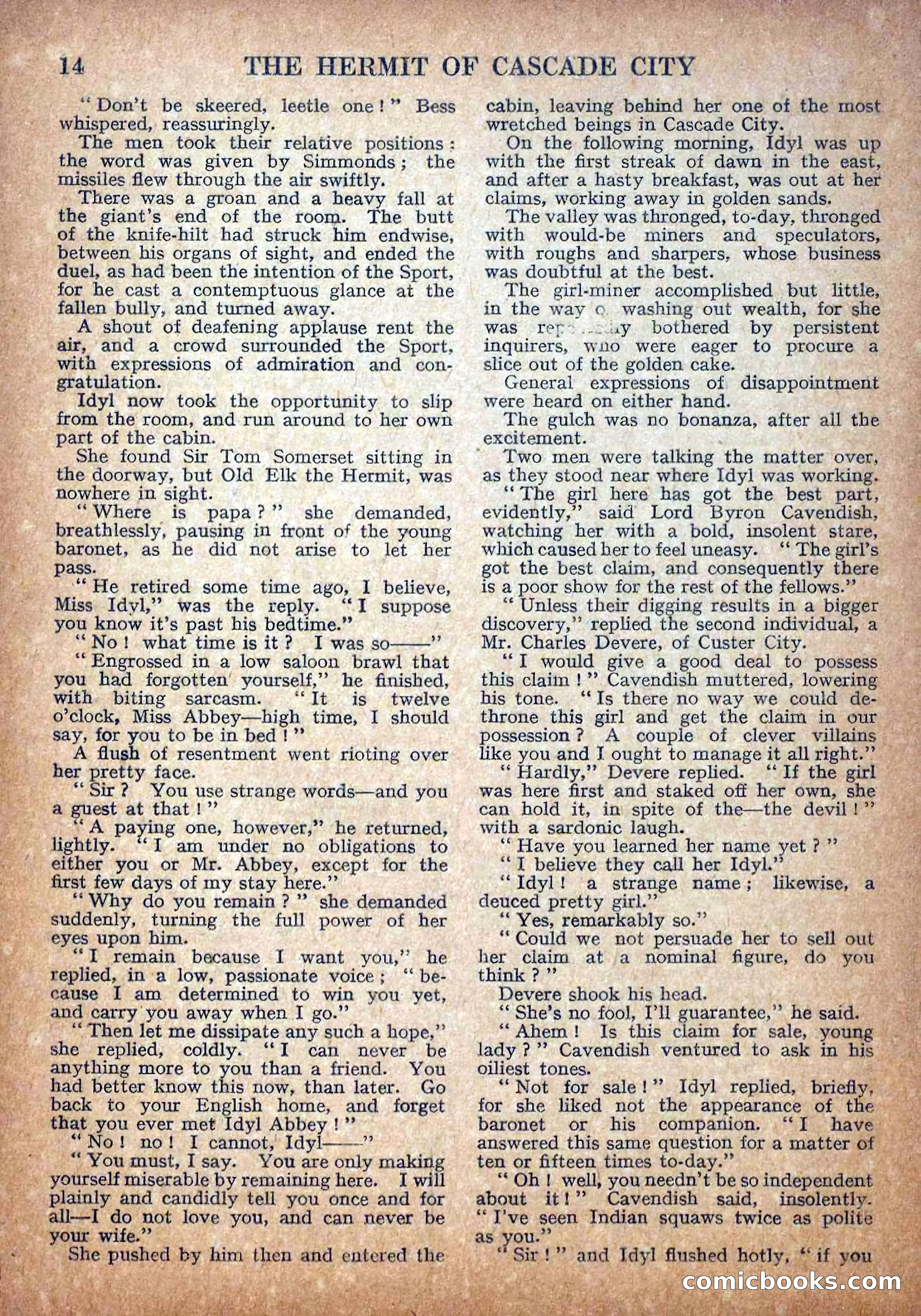 Deadwood Dick Library No. 18: The Hermit of Cascade City — page 16 of 36