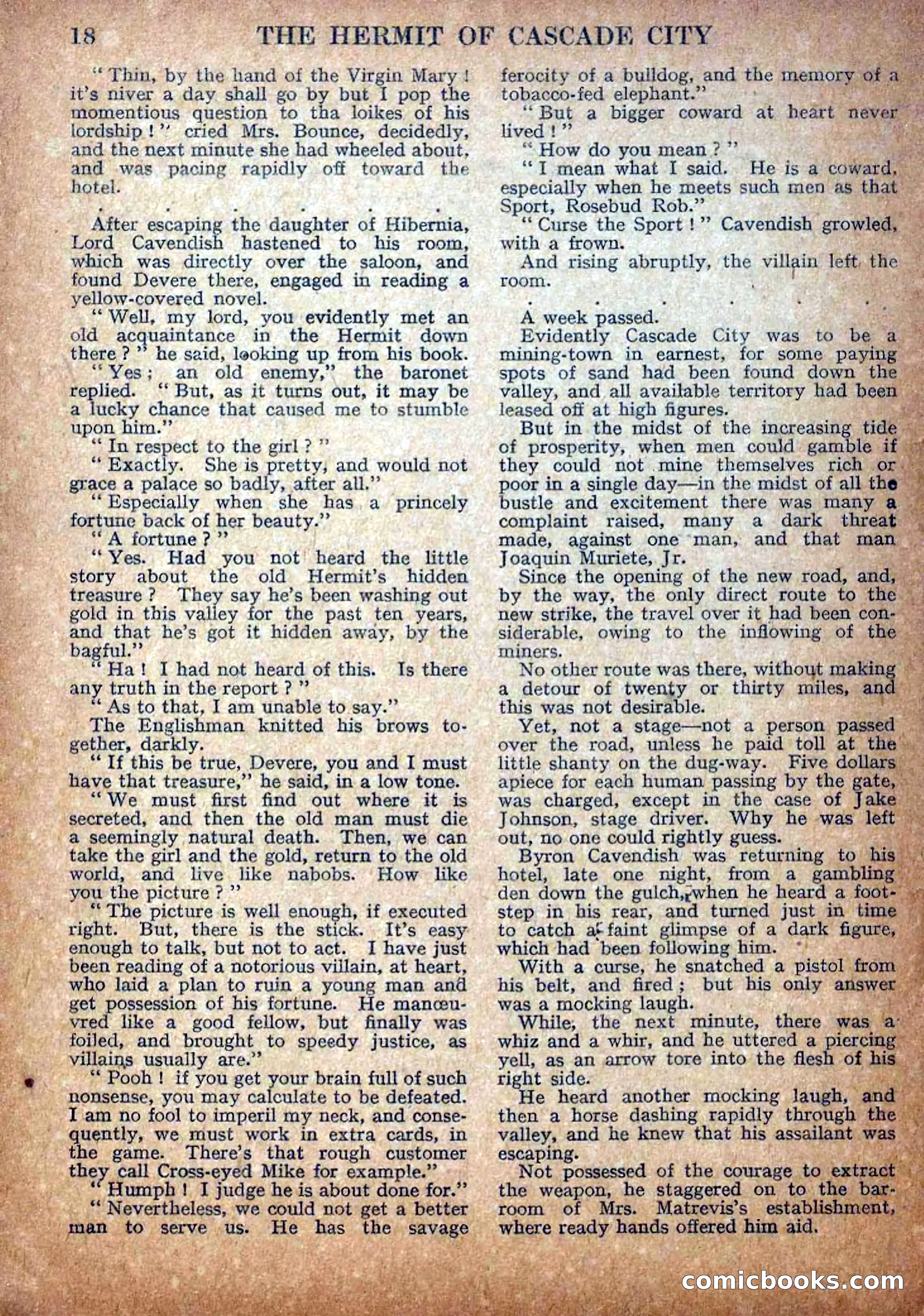 Deadwood Dick Library No. 18: The Hermit of Cascade City — page 20 of 36