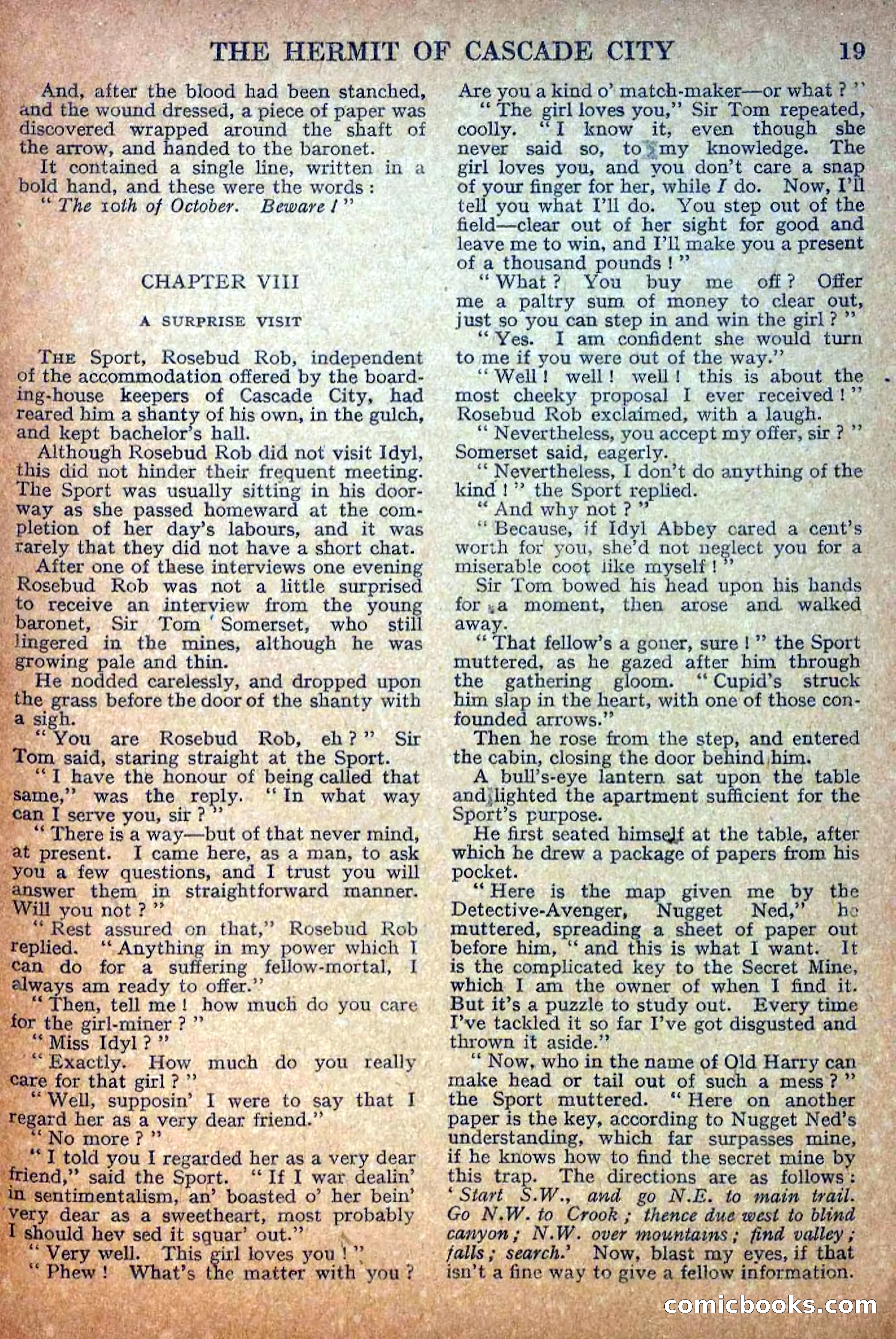 Deadwood Dick Library No. 18: The Hermit of Cascade City — page 21 of 36