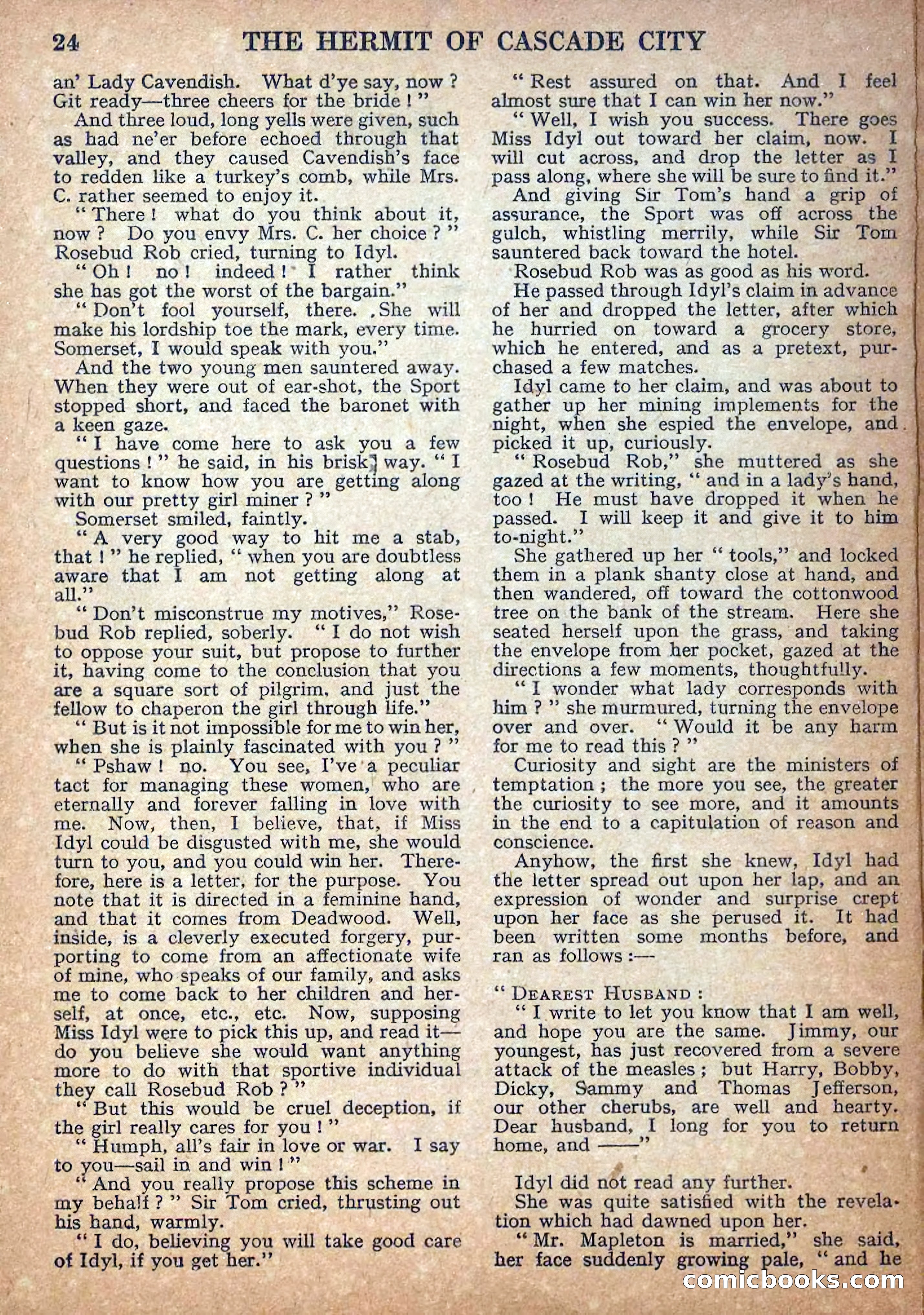 Deadwood Dick Library No. 18: The Hermit of Cascade City — page 26 of 36