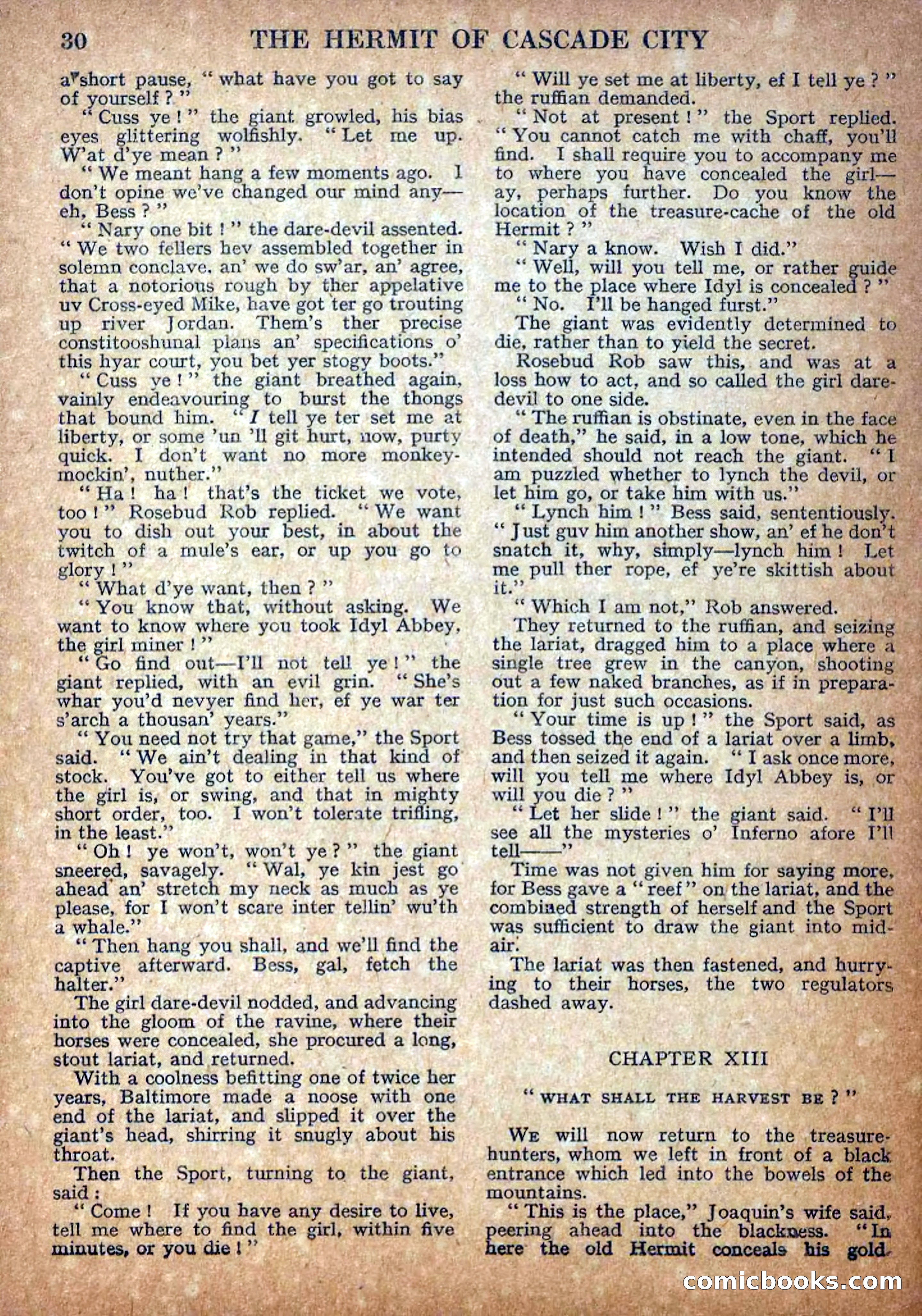 Deadwood Dick Library No. 18: The Hermit of Cascade City — page 32 of 36