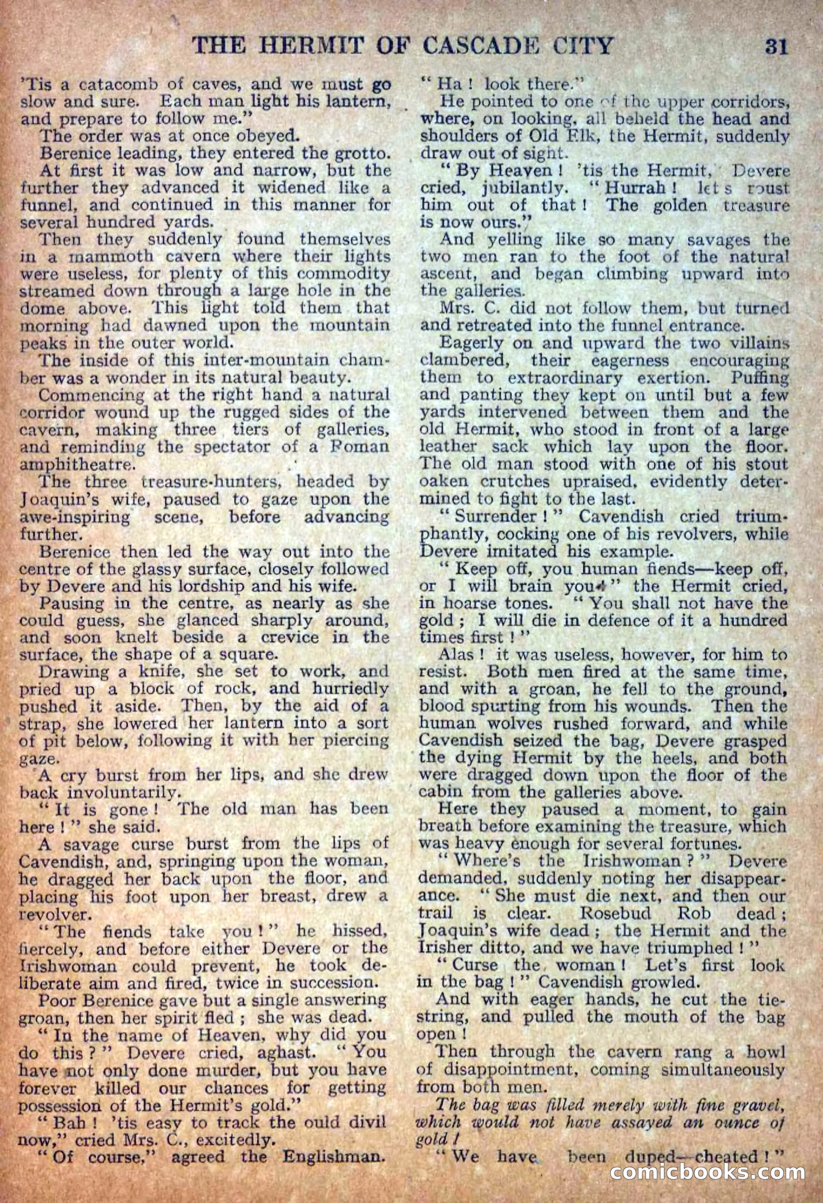 Deadwood Dick Library No. 18: The Hermit of Cascade City — page 33 of 36