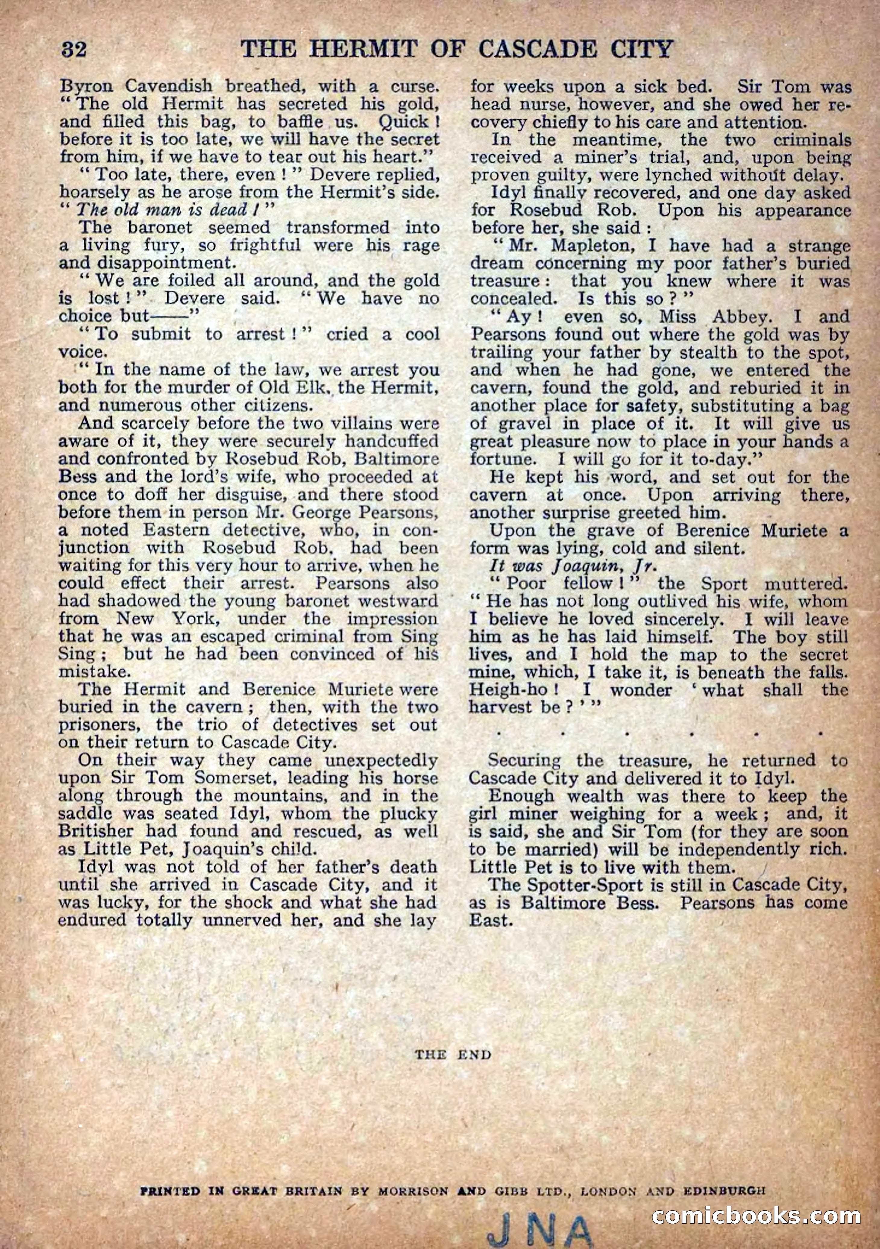 Deadwood Dick Library No. 18: The Hermit of Cascade City — page 34 of 36