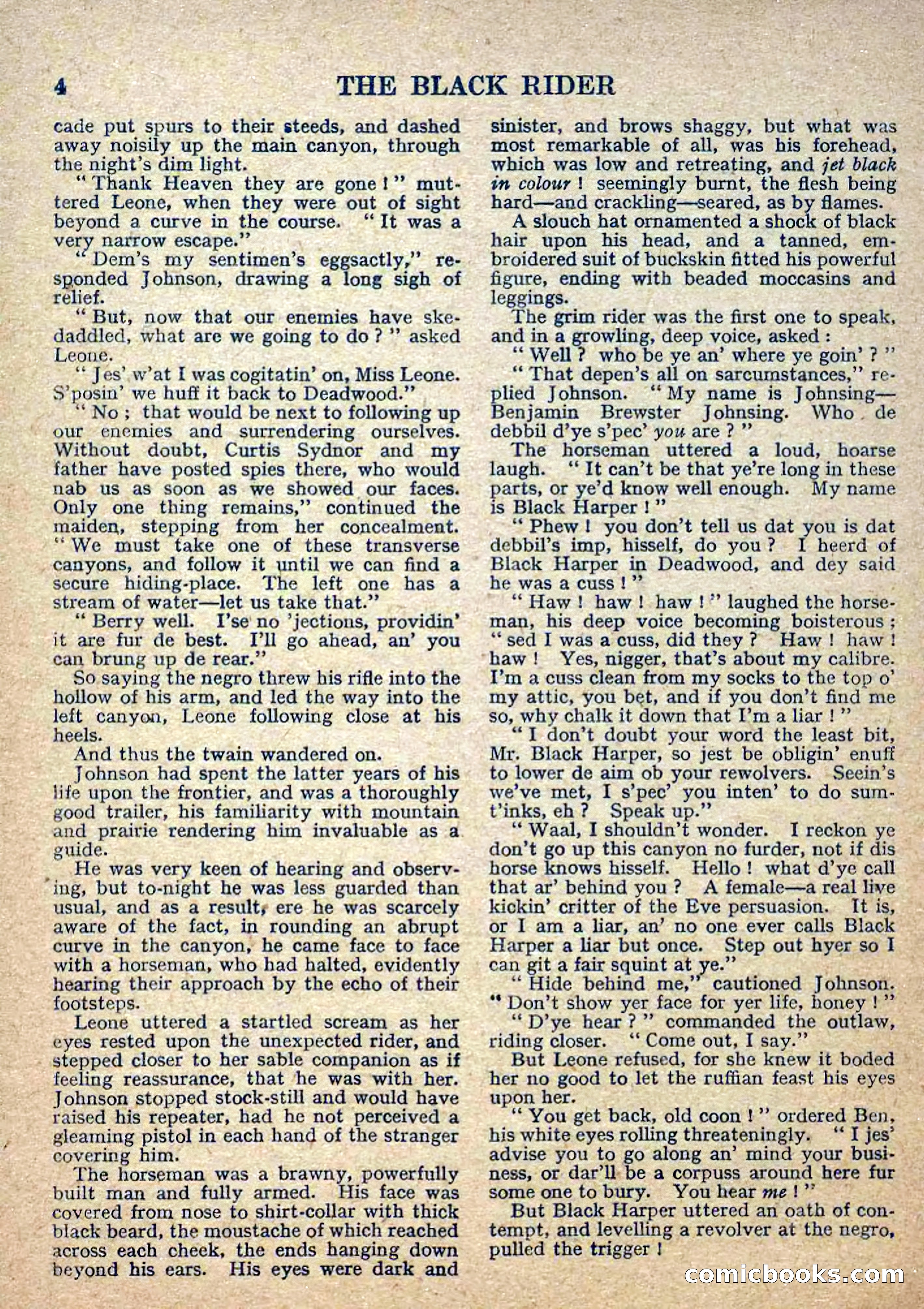 Deadwood Dick Library No. 2: The Black Rider — page 6 of 36
