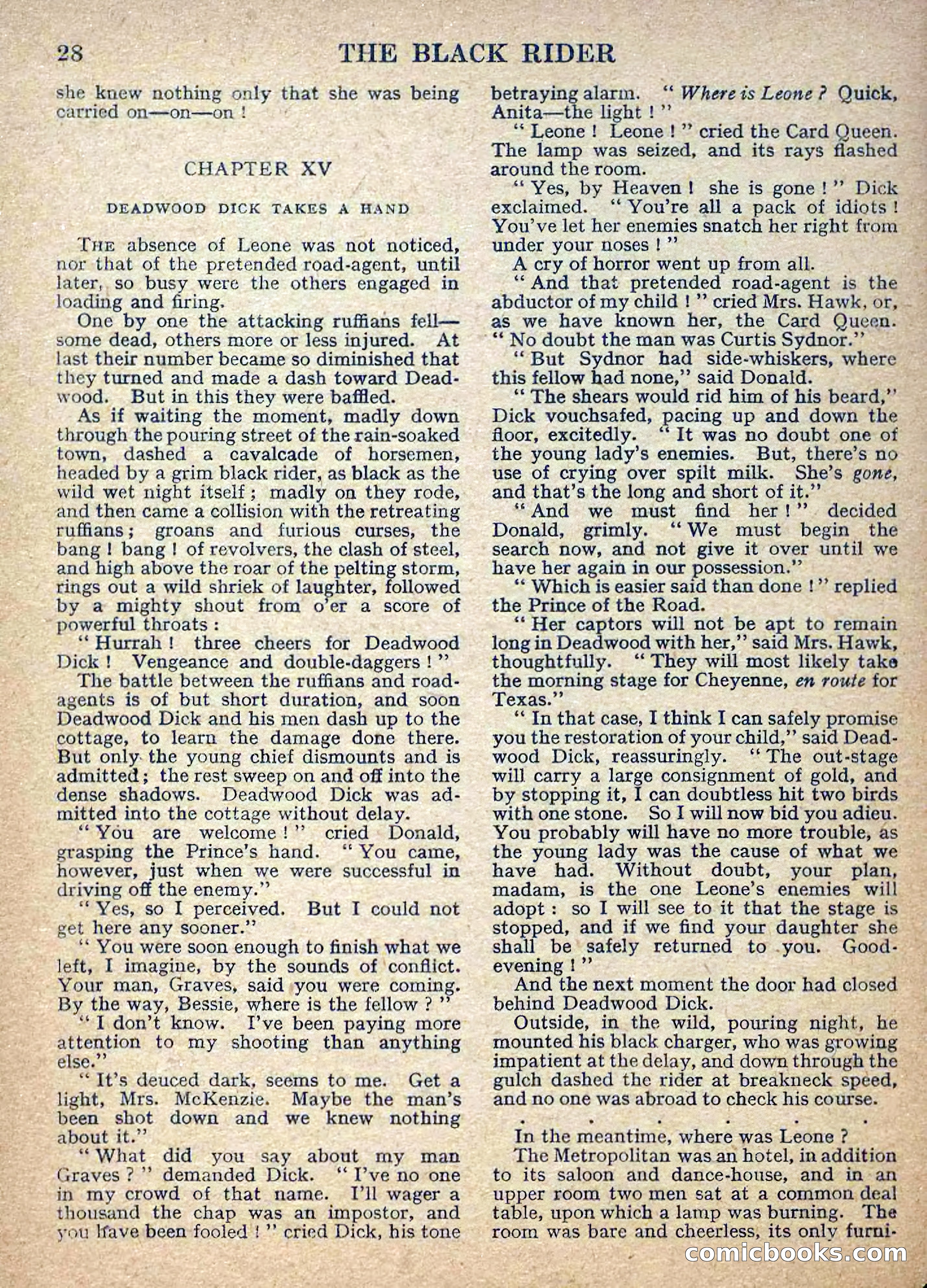 Deadwood Dick Library No. 2: The Black Rider — page 30 of 36