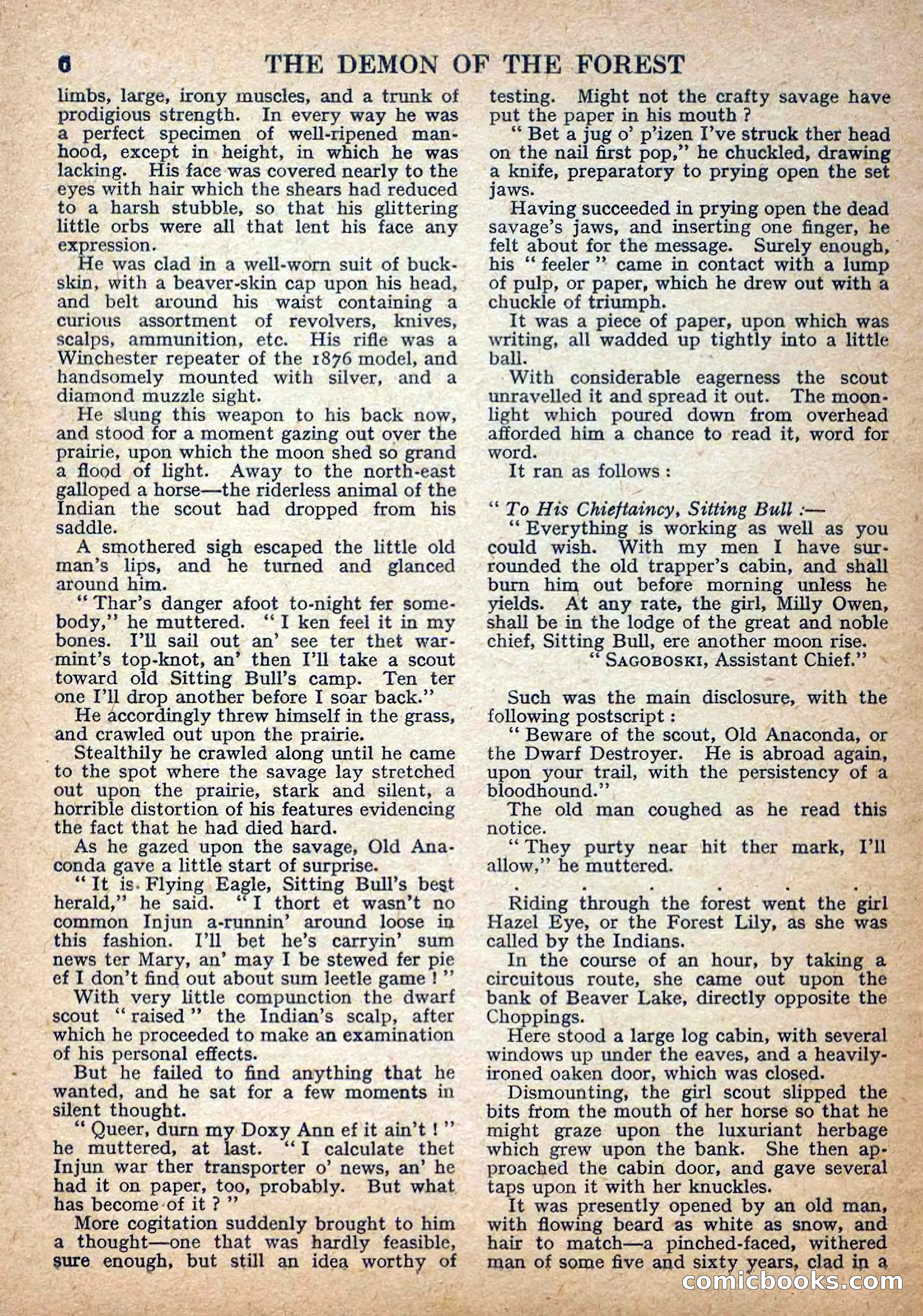 Deadwood Dick Library No. 22: The Demon of the Forest — page 8 of 36