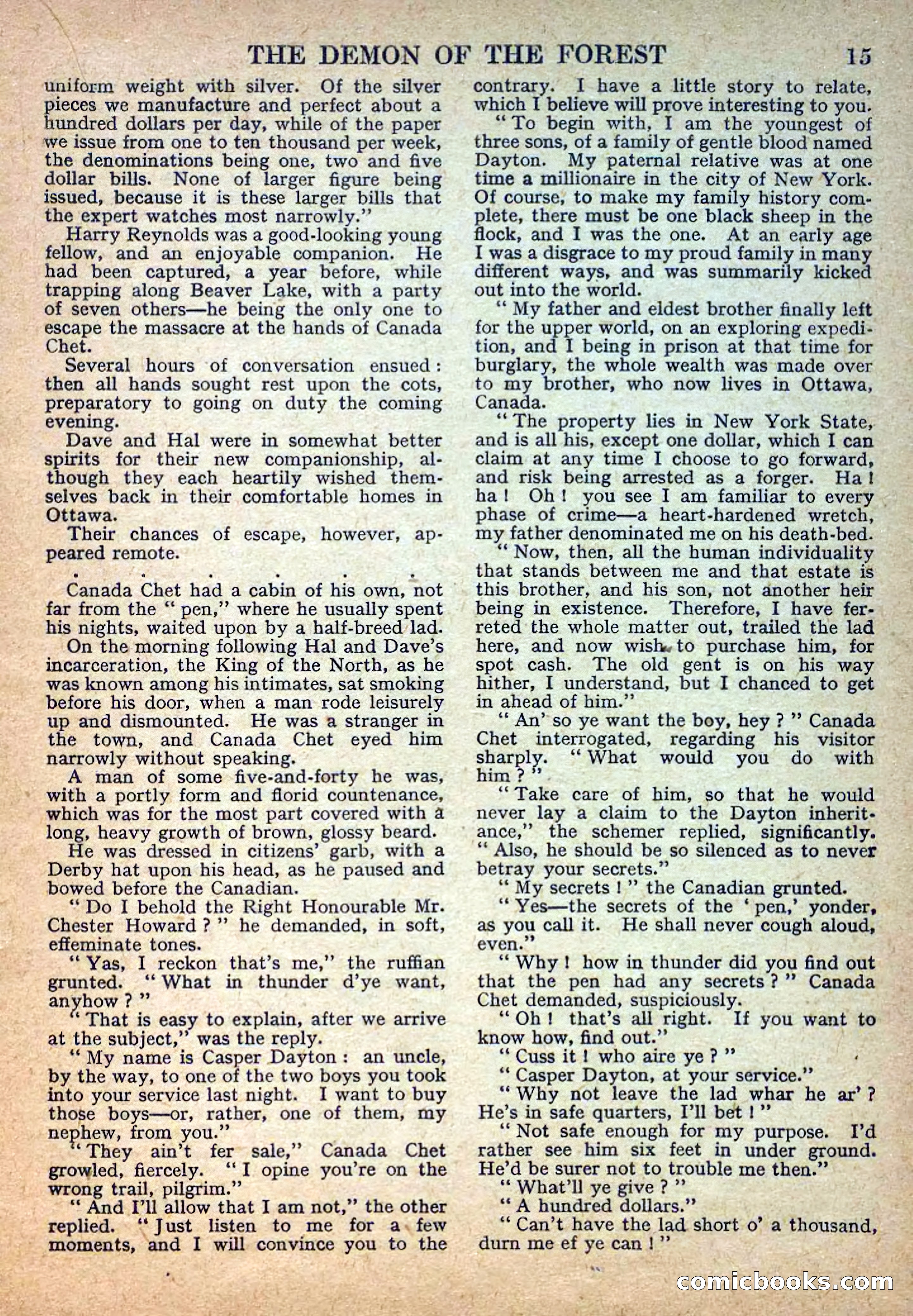 Deadwood Dick Library No. 22: The Demon of the Forest — page 17 of 36