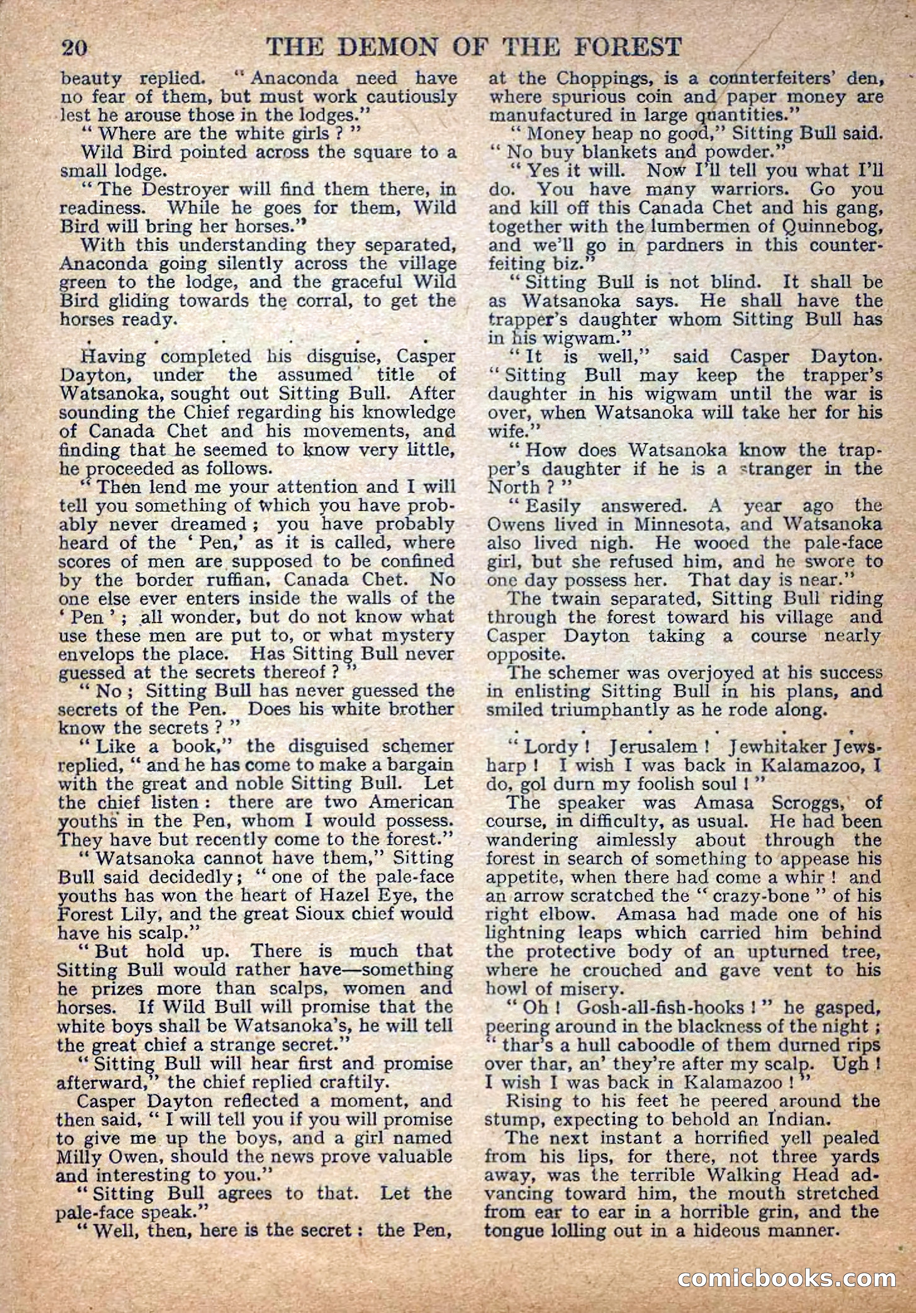 Deadwood Dick Library No. 22: The Demon of the Forest — page 22 of 36
