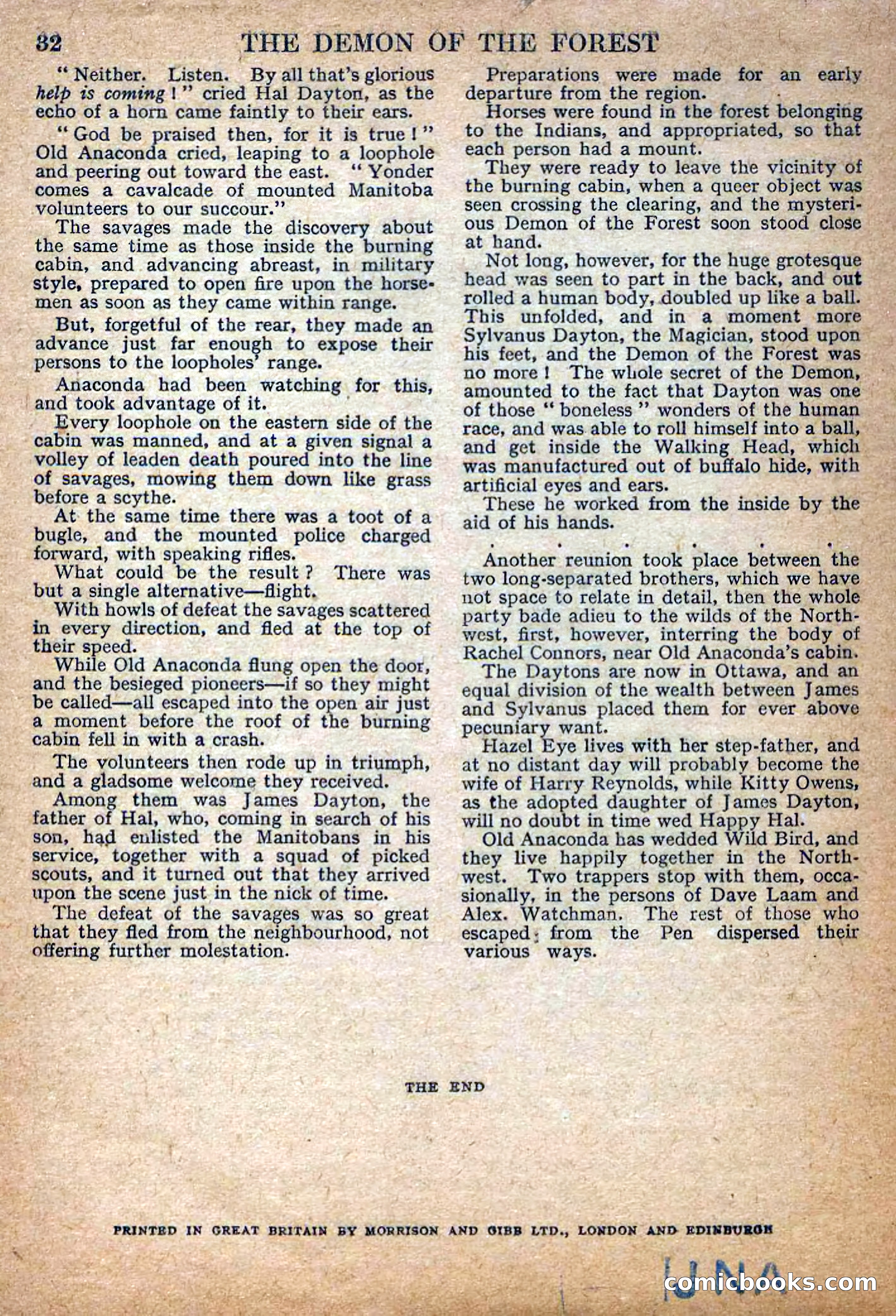 Deadwood Dick Library No. 22: The Demon of the Forest — page 34 of 36