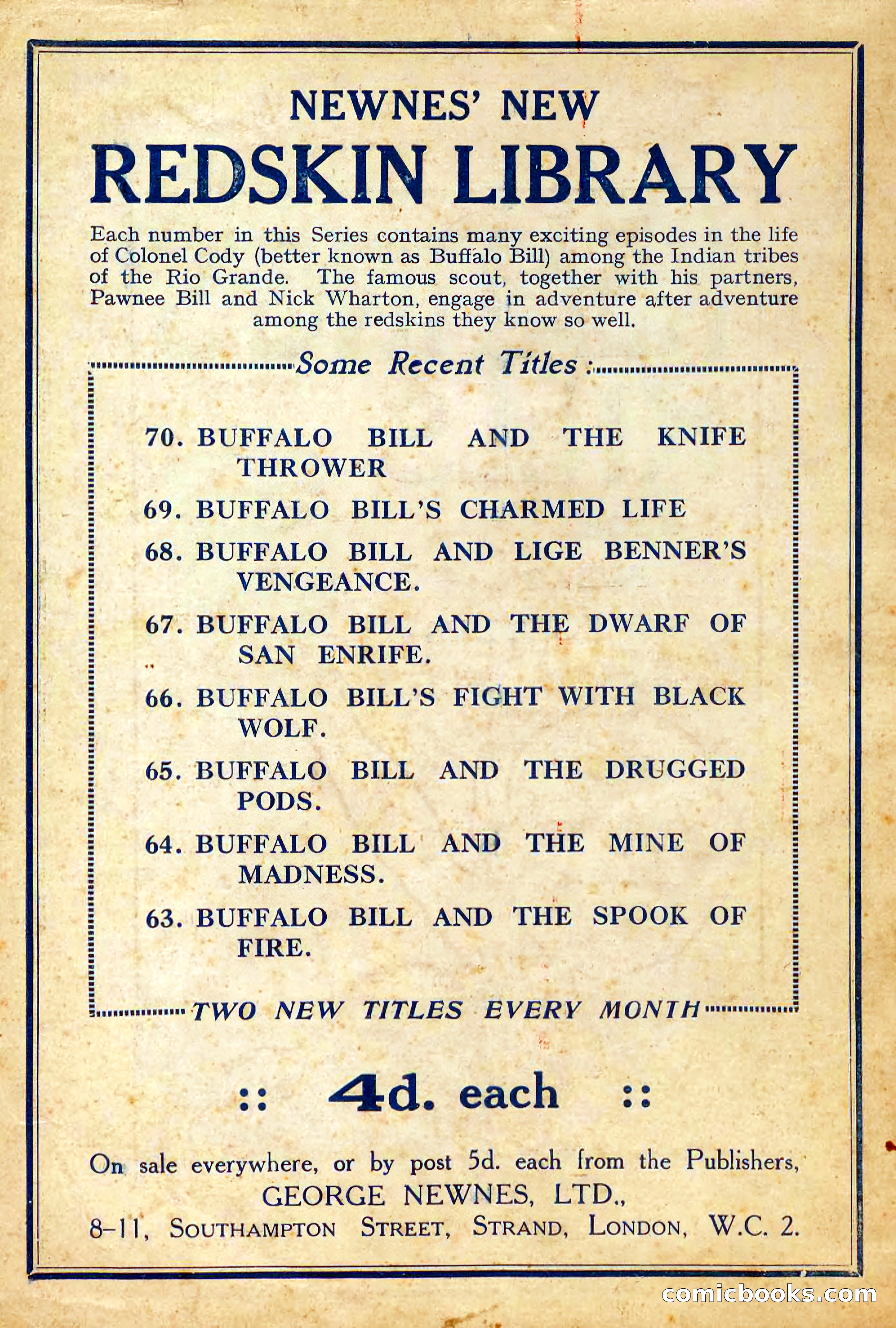 Deadwood Dick Library No. 22: The Demon of the Forest — page 36 of 36