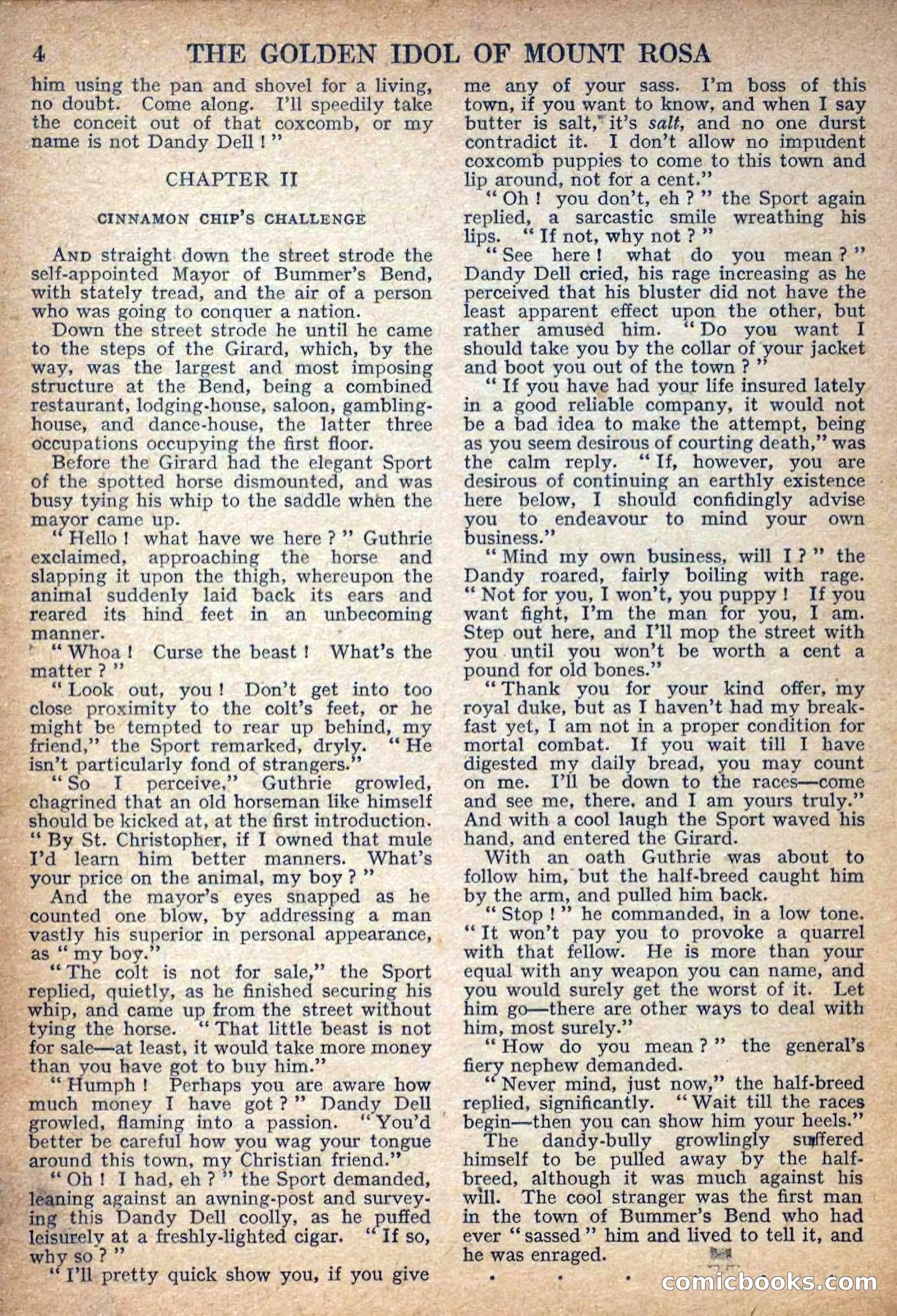 Deadwood Dick Library No. 27: The Golden Idol of Mount Rosa — page 6 of 36