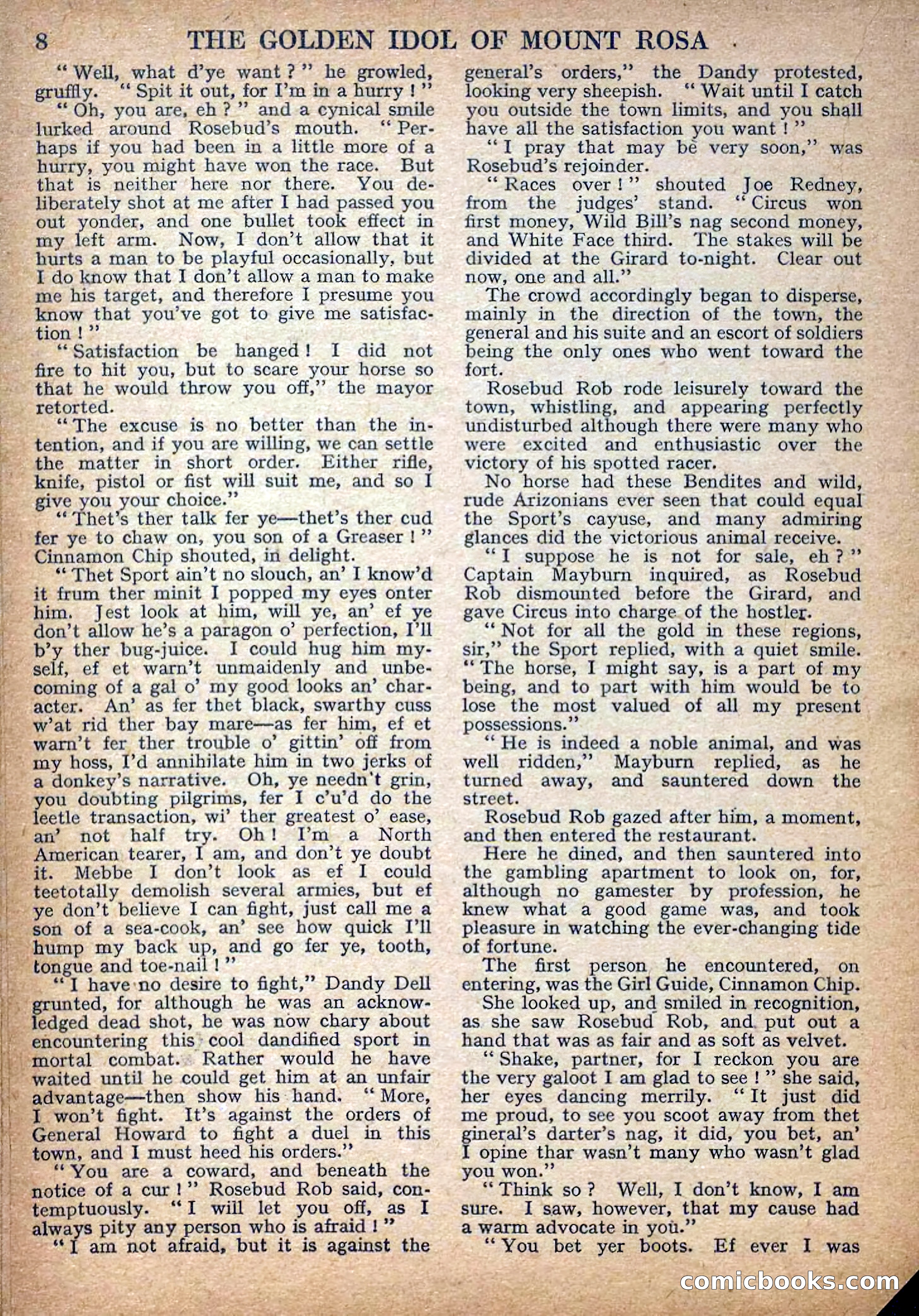 Deadwood Dick Library No. 27: The Golden Idol of Mount Rosa — page 10 of 36