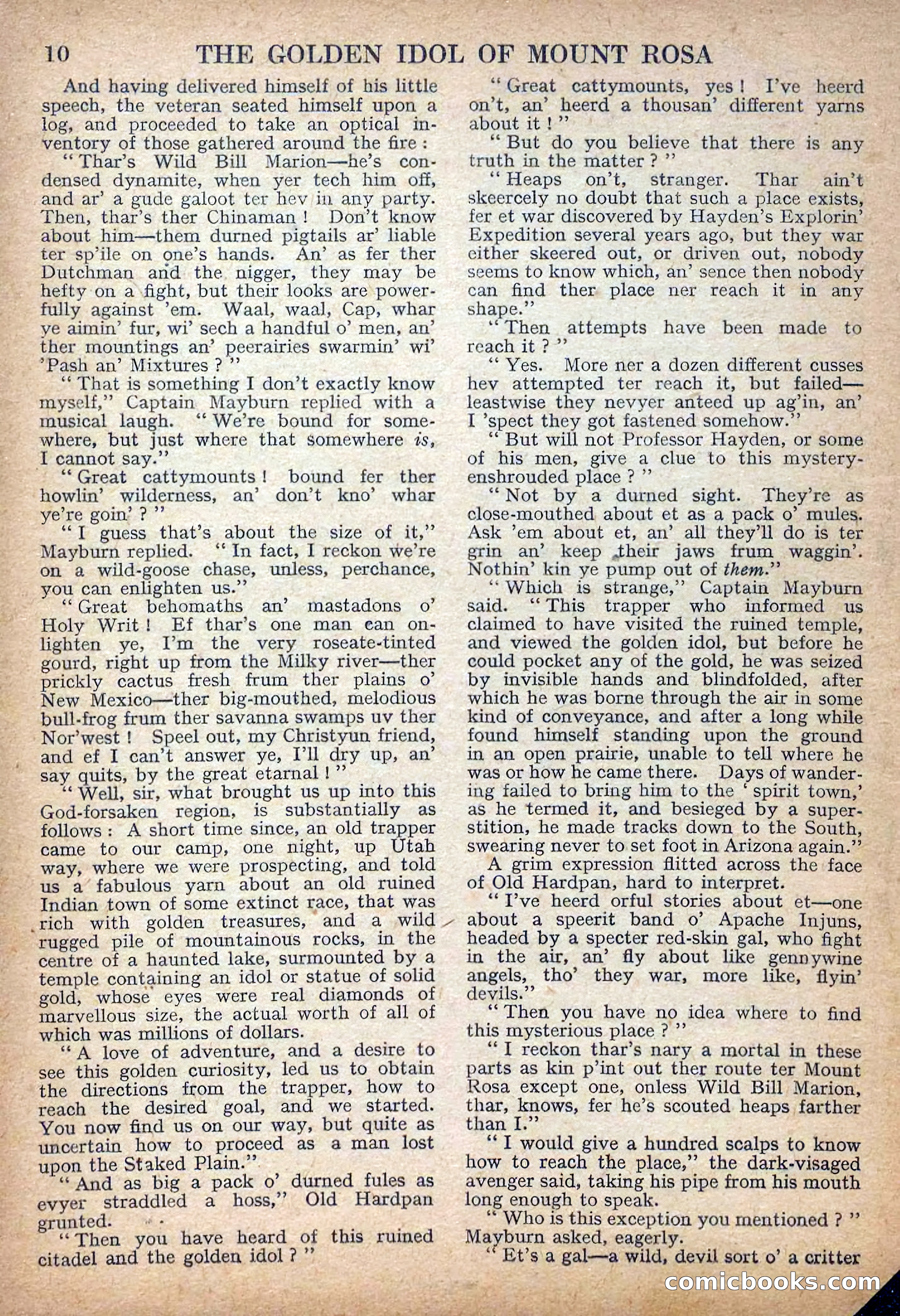Deadwood Dick Library No. 27: The Golden Idol of Mount Rosa — page 12 of 36