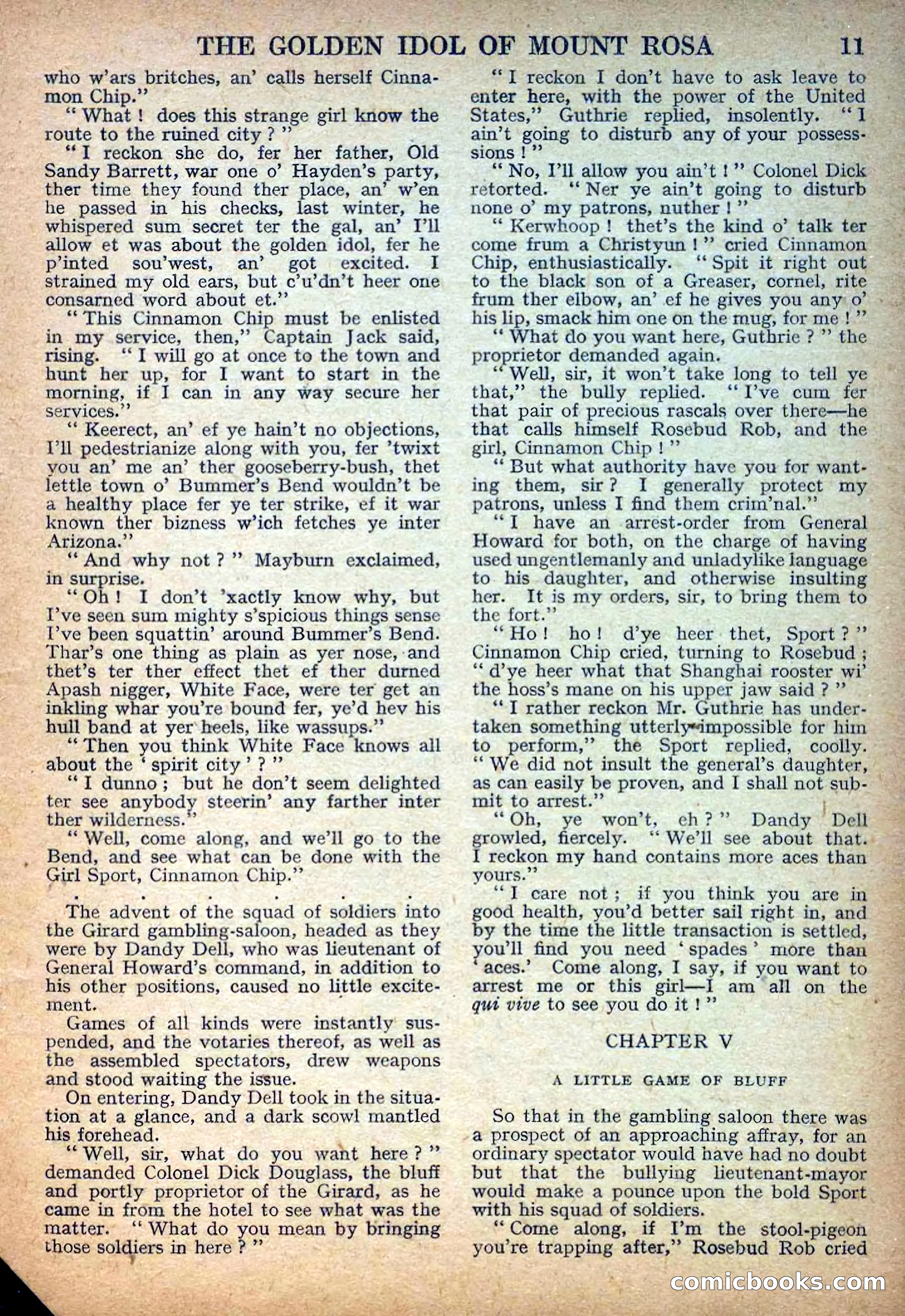Deadwood Dick Library No. 27: The Golden Idol of Mount Rosa — page 13 of 36