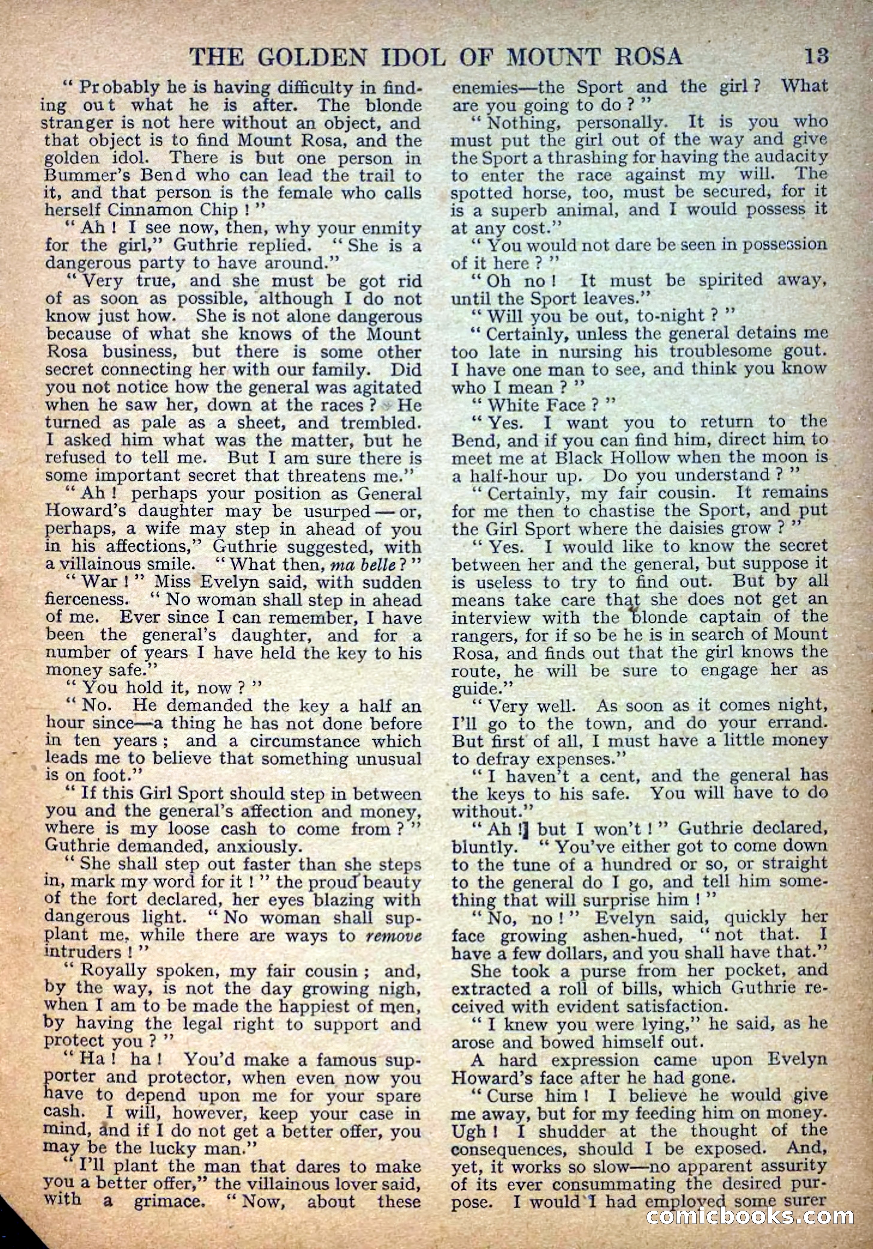 Deadwood Dick Library No. 27: The Golden Idol of Mount Rosa — page 15 of 36