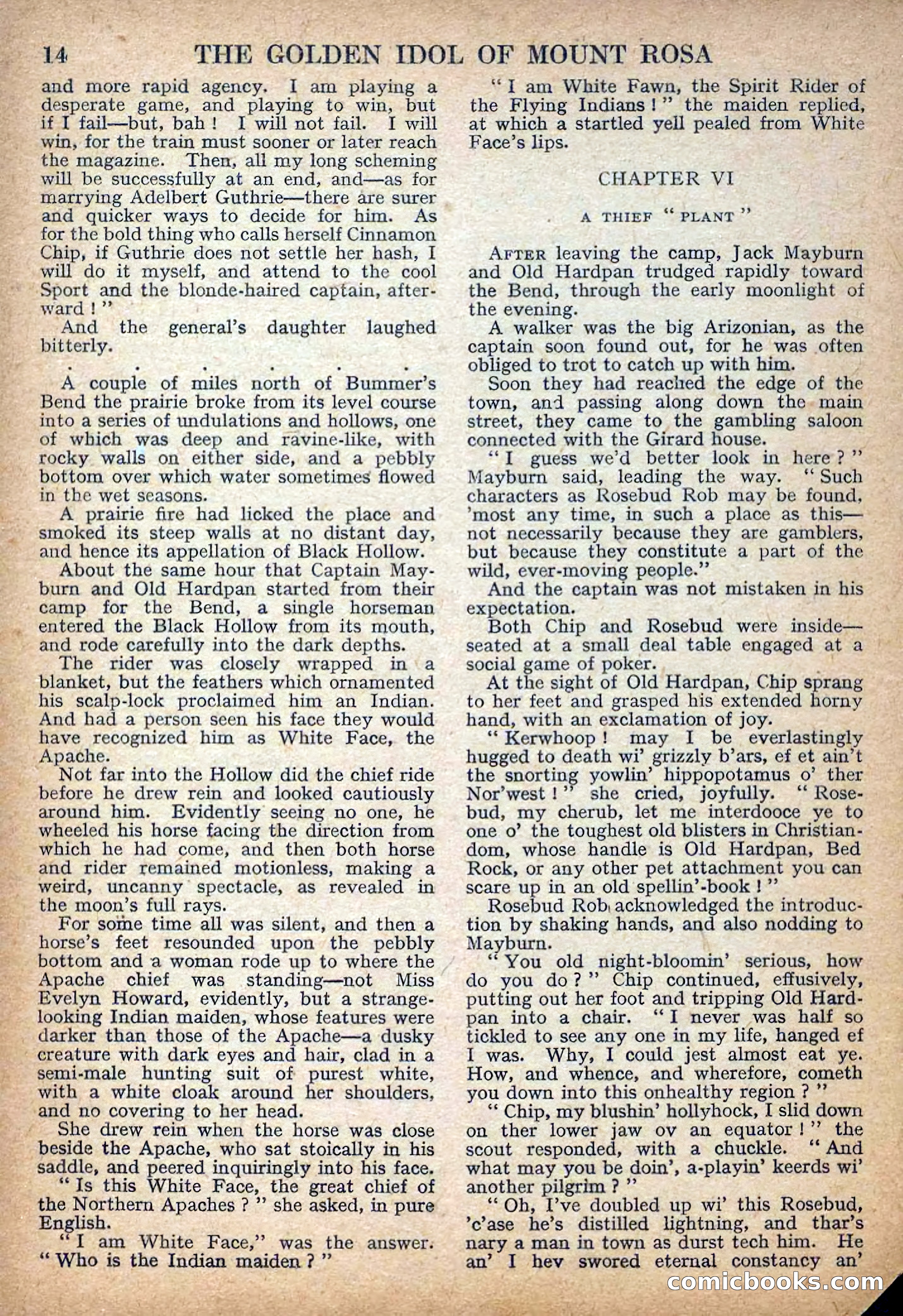 Deadwood Dick Library No. 27: The Golden Idol of Mount Rosa — page 16 of 36