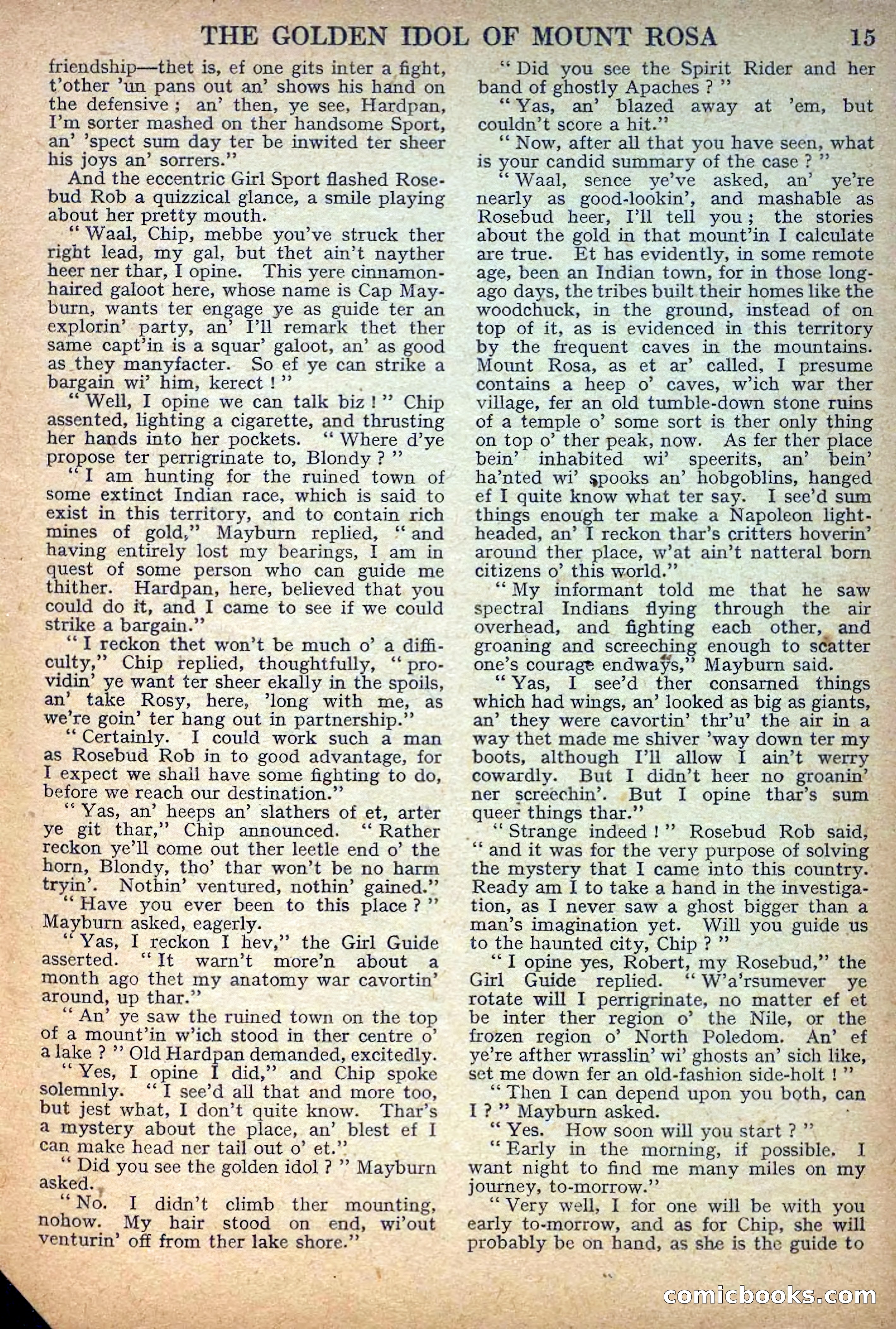 Deadwood Dick Library No. 27: The Golden Idol of Mount Rosa — page 17 of 36