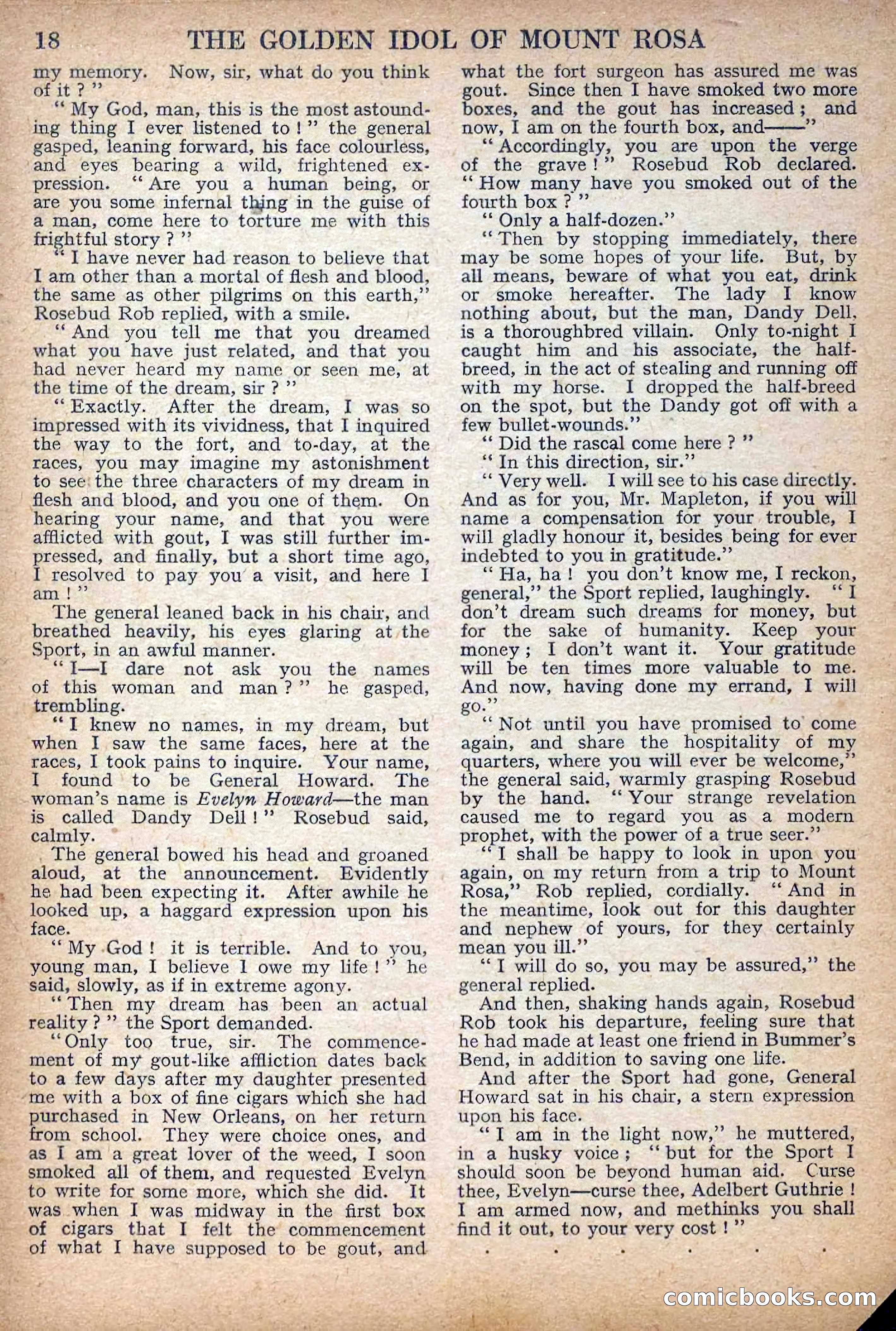 Deadwood Dick Library No. 27: The Golden Idol of Mount Rosa — page 20 of 36