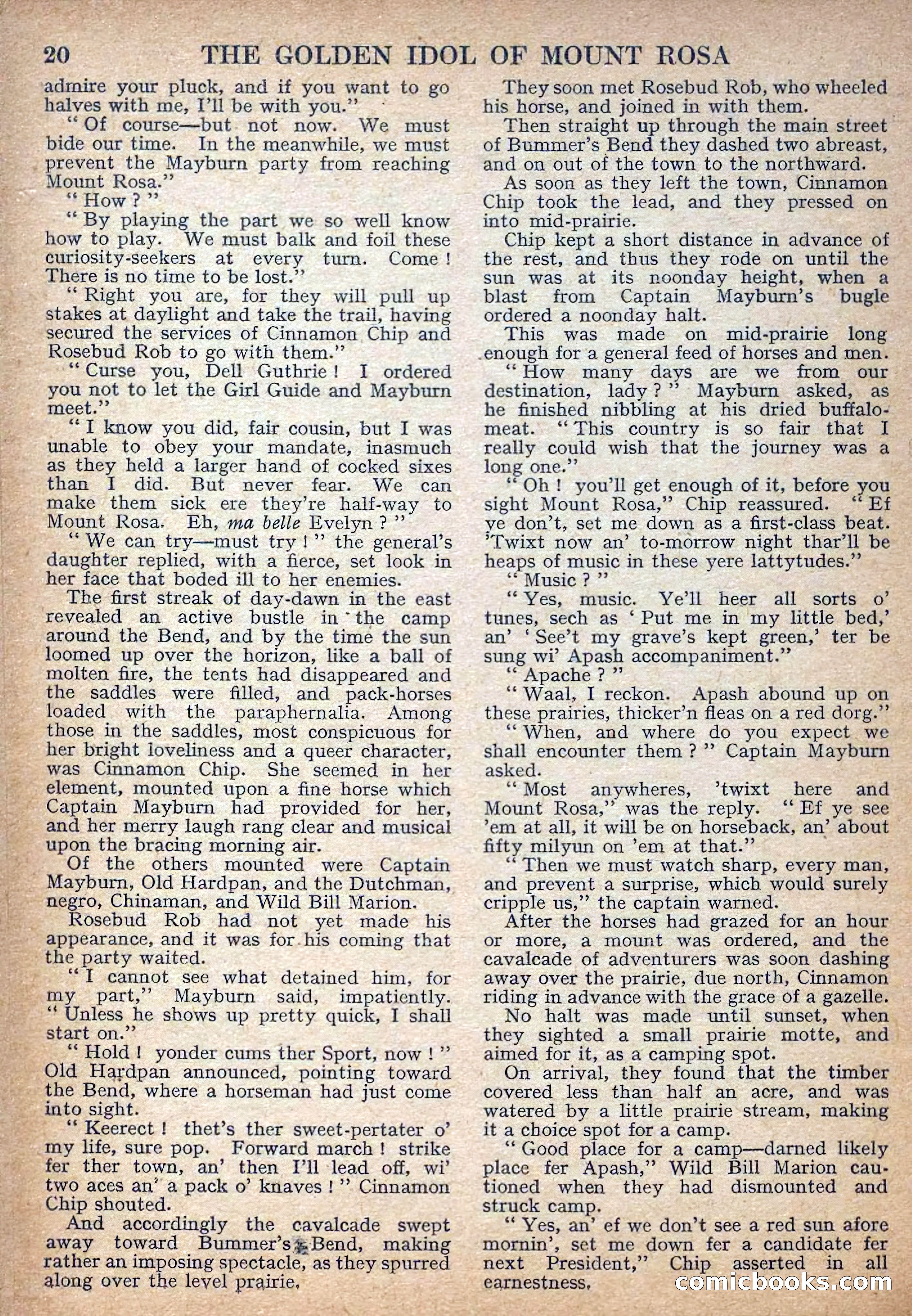 Deadwood Dick Library No. 27: The Golden Idol of Mount Rosa — page 22 of 36