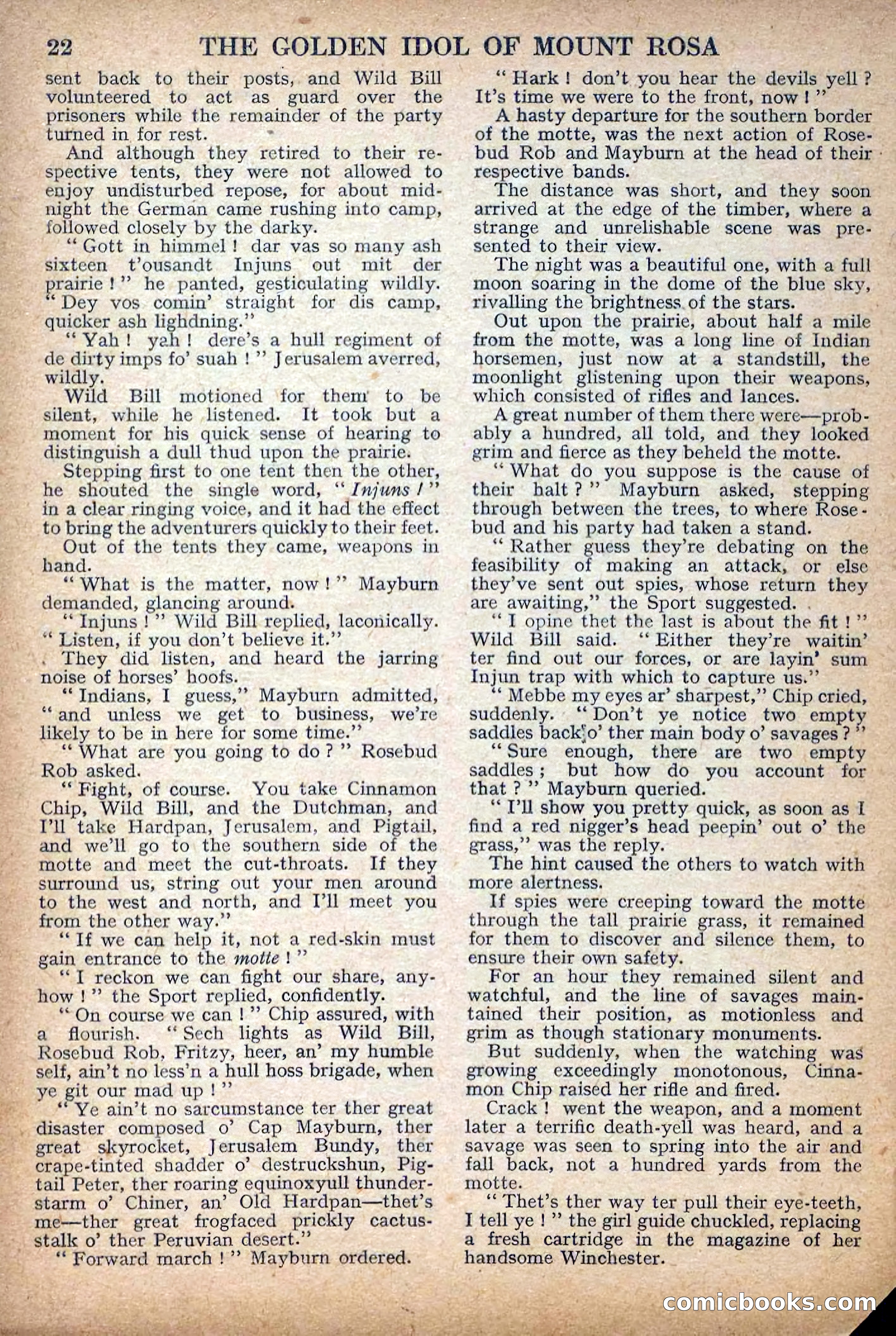 Deadwood Dick Library No. 27: The Golden Idol of Mount Rosa — page 24 of 36
