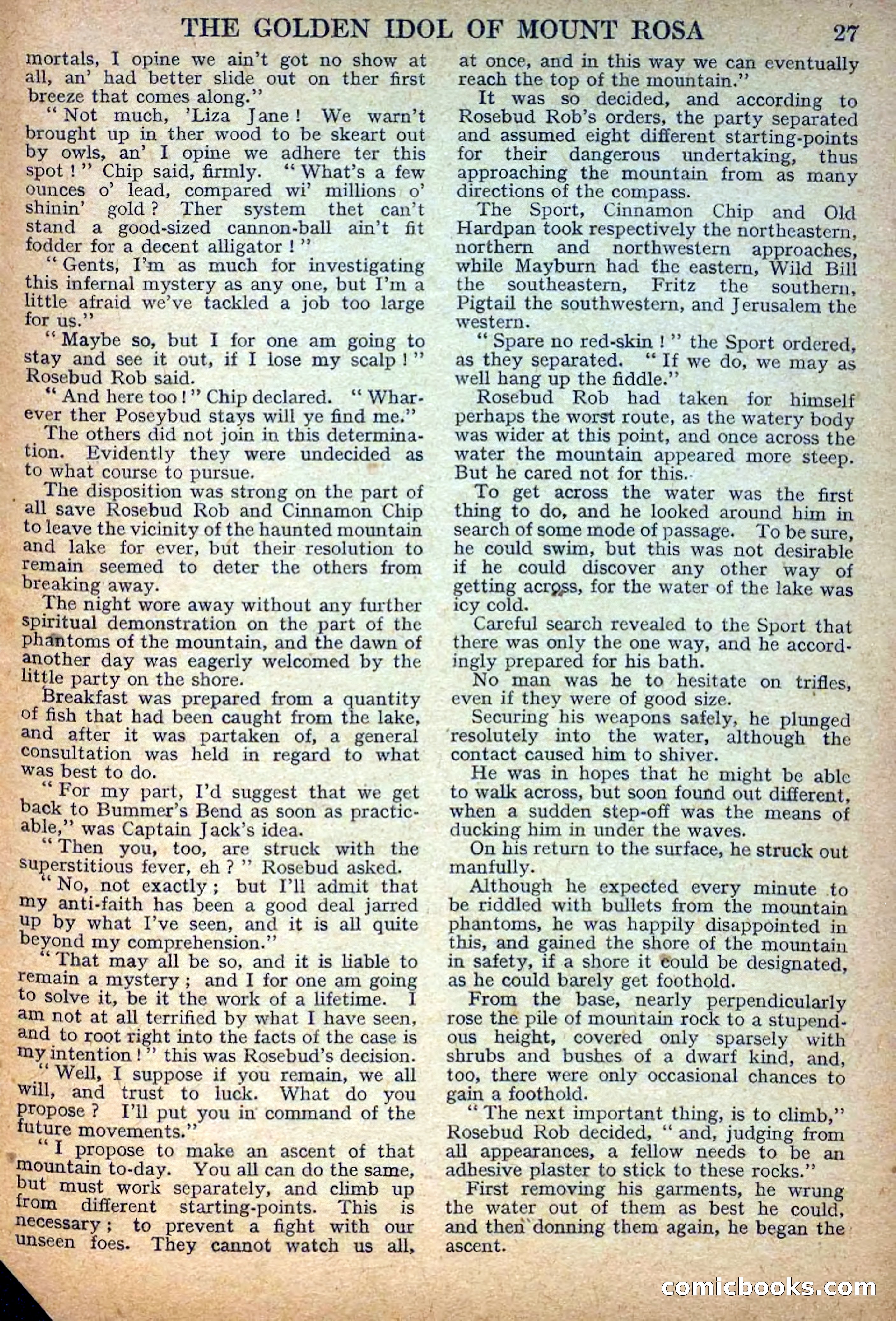 Deadwood Dick Library No. 27: The Golden Idol of Mount Rosa — page 29 of 36