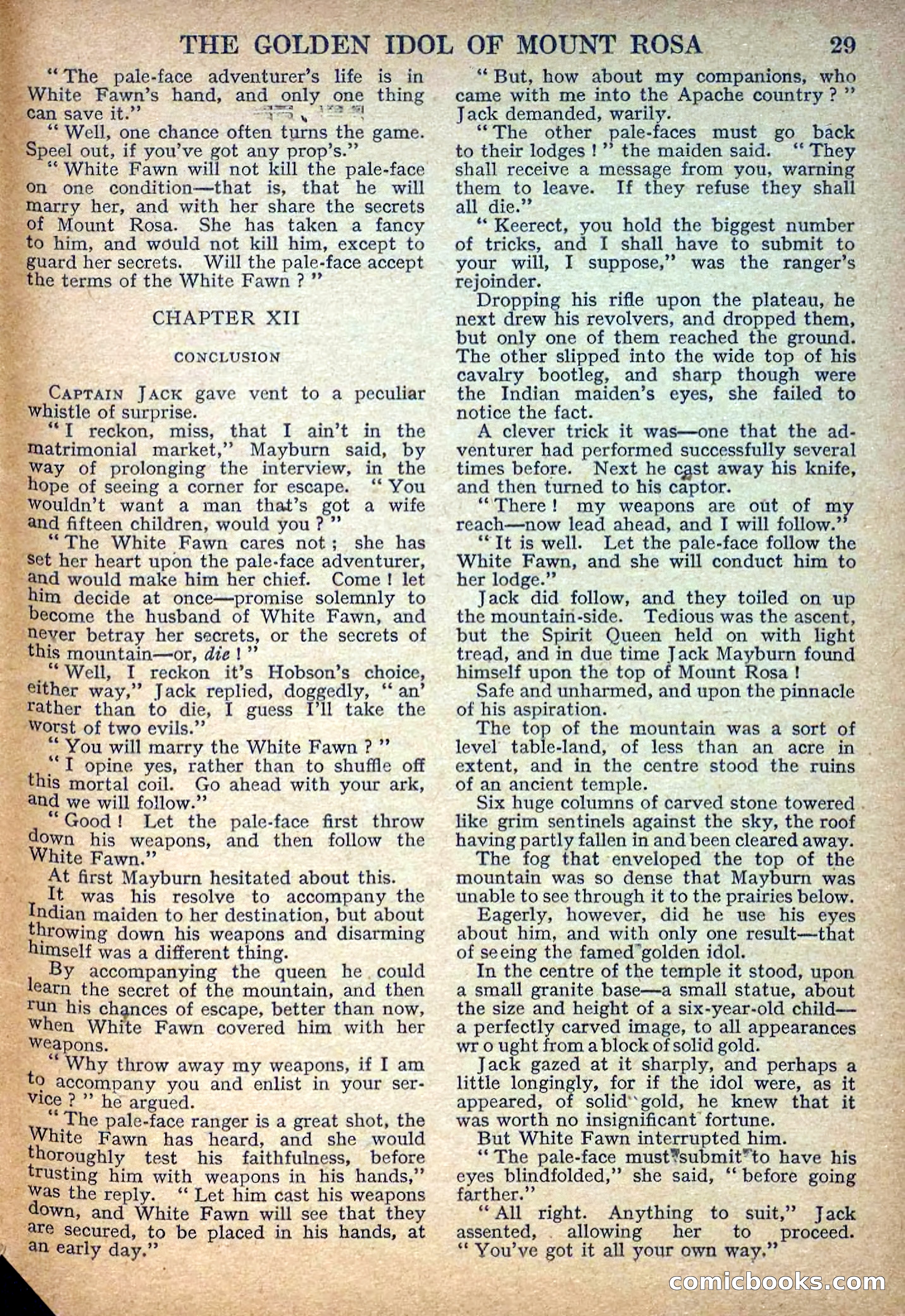 Deadwood Dick Library No. 27: The Golden Idol of Mount Rosa — page 31 of 36