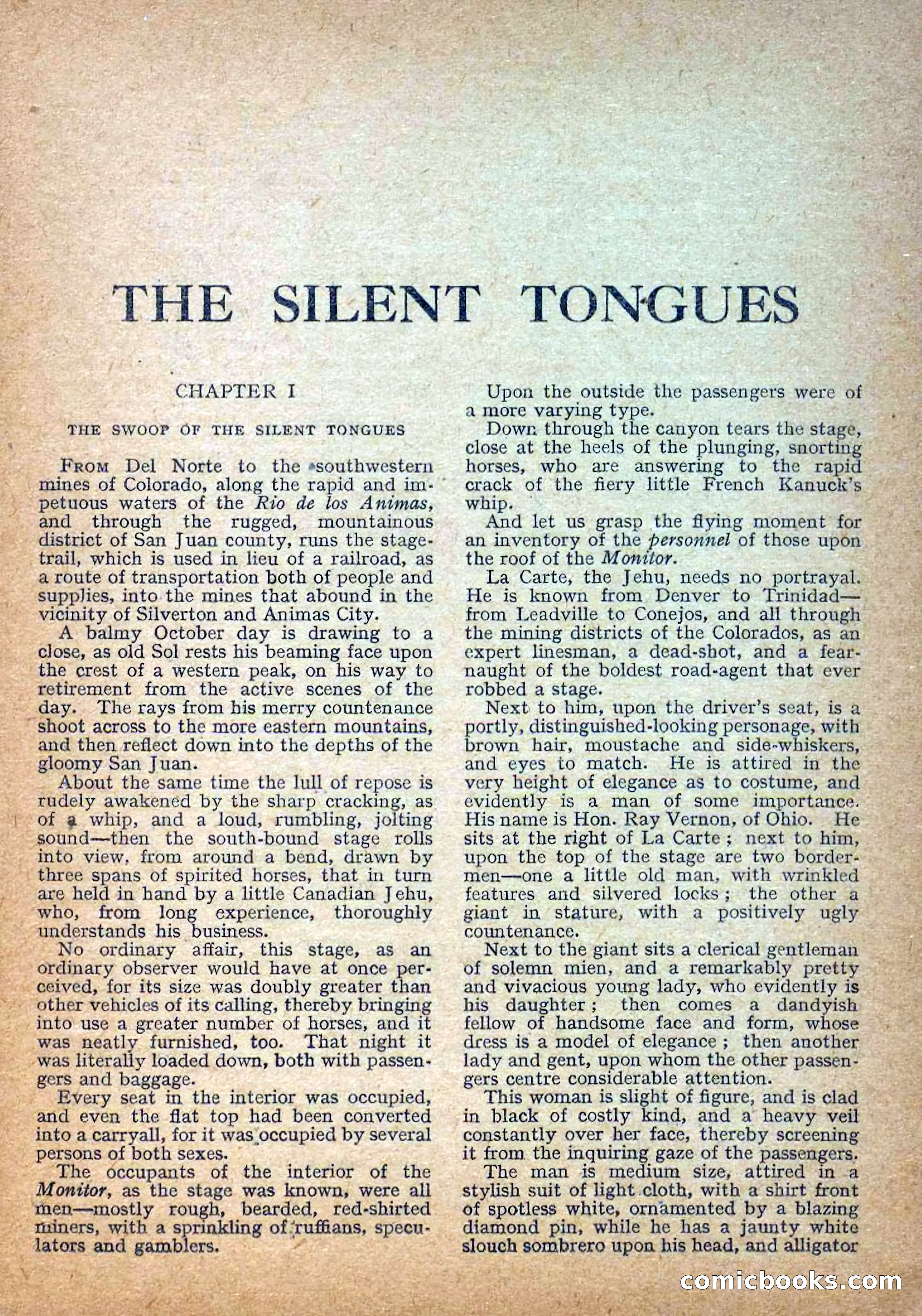 Deadwood Dick Library No. 29: The Silent Tongues — page 3 of 36