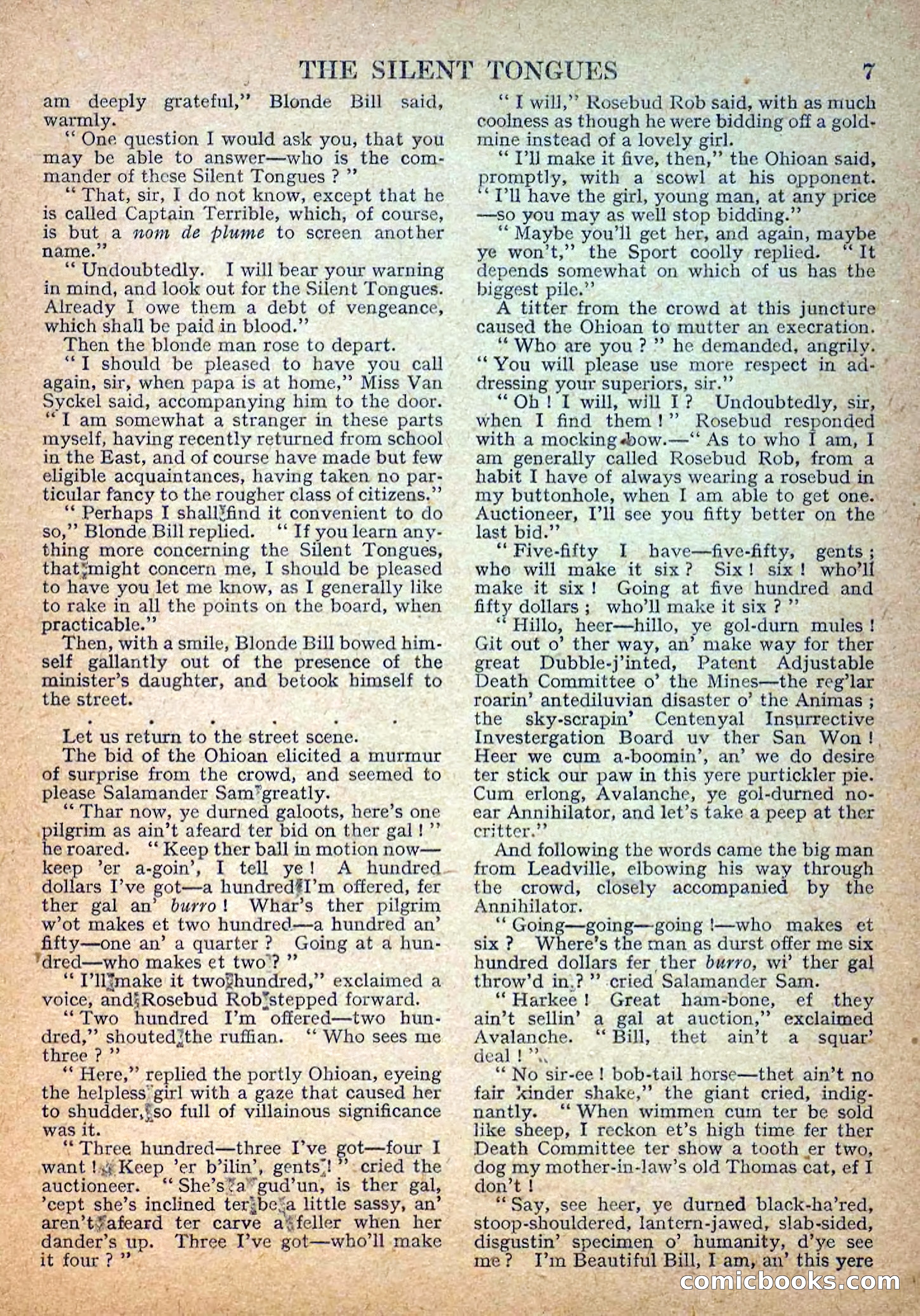 Deadwood Dick Library No. 29: The Silent Tongues — page 9 of 36
